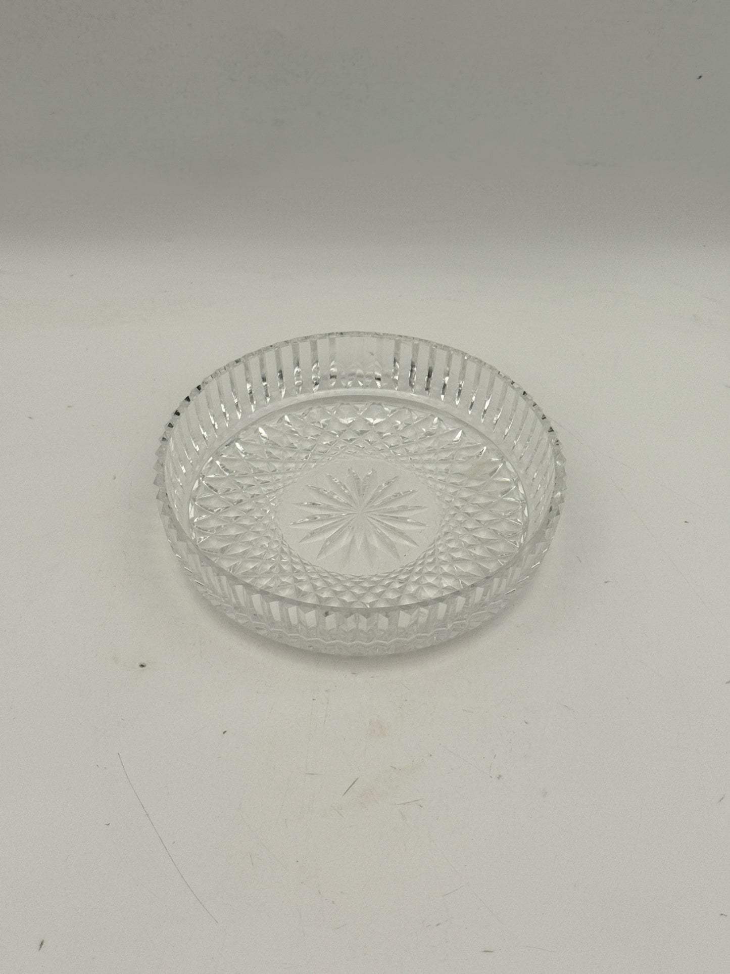 Cut Crystal Wine Coaster