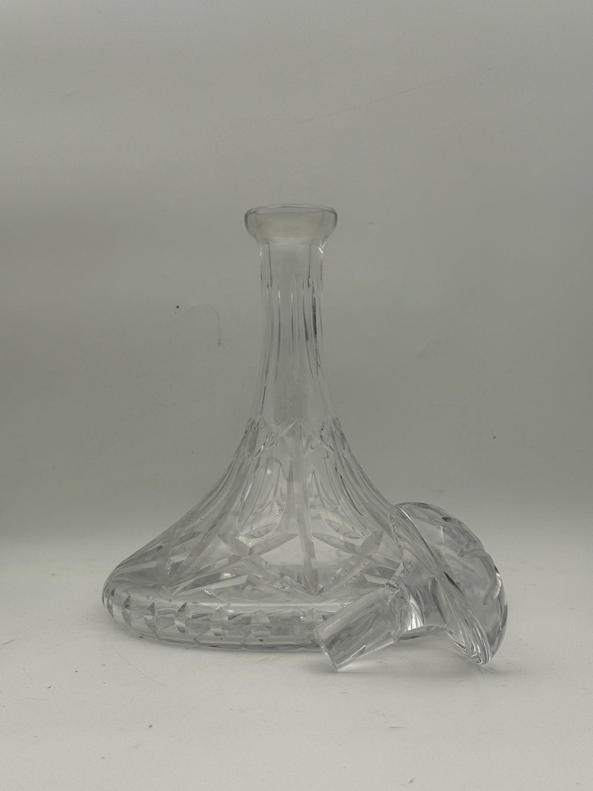 Vintage Crystal Ship Decanter