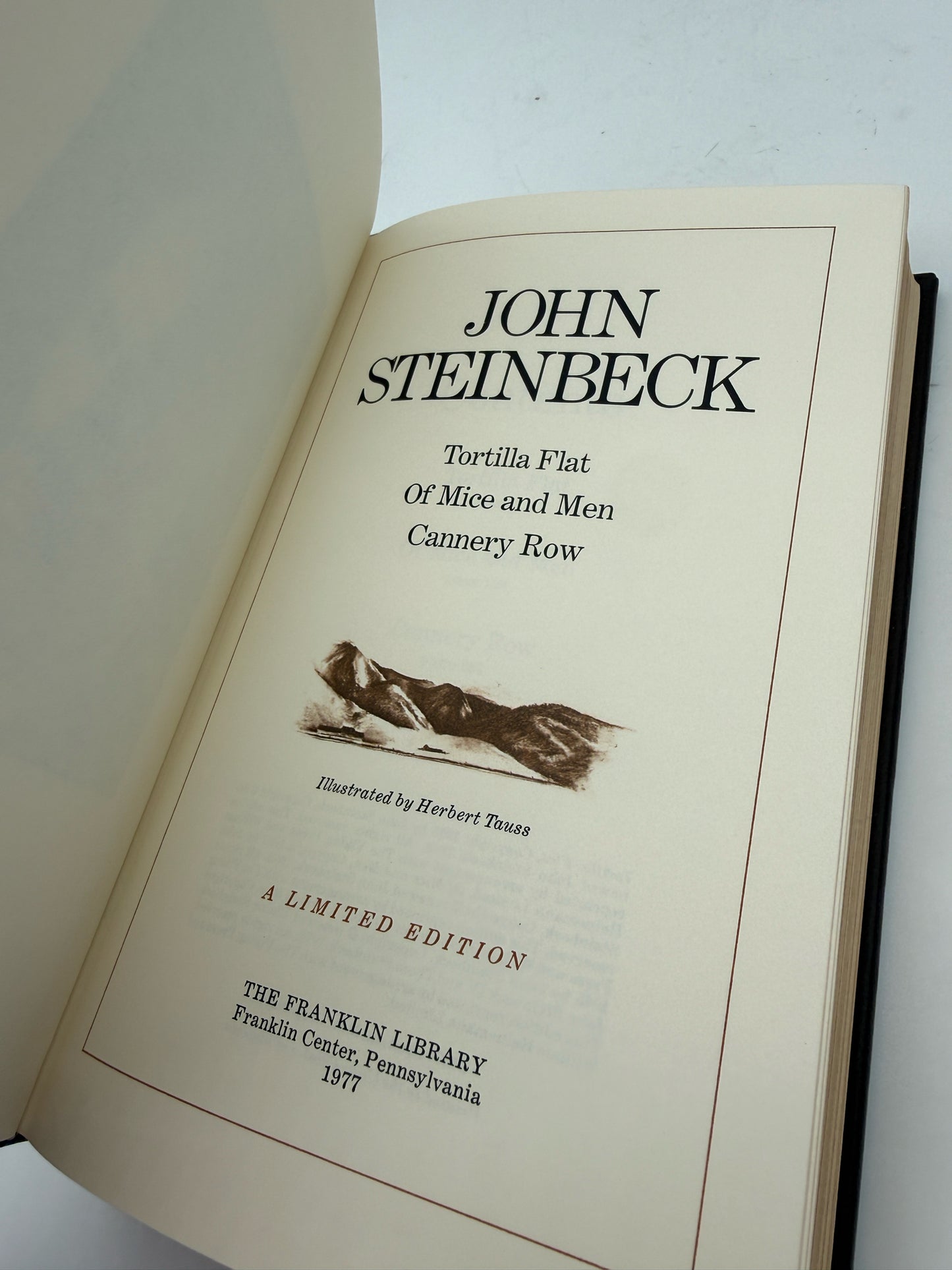 John Steinbeck Hardcover Book- Franklin Library
