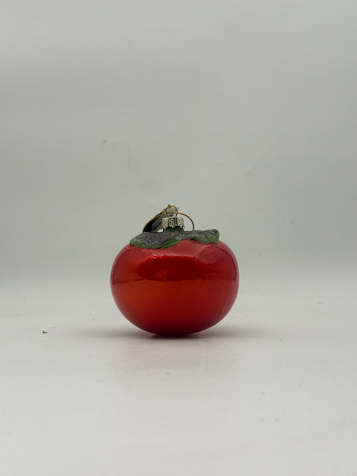 Persimmon Glass Ornament