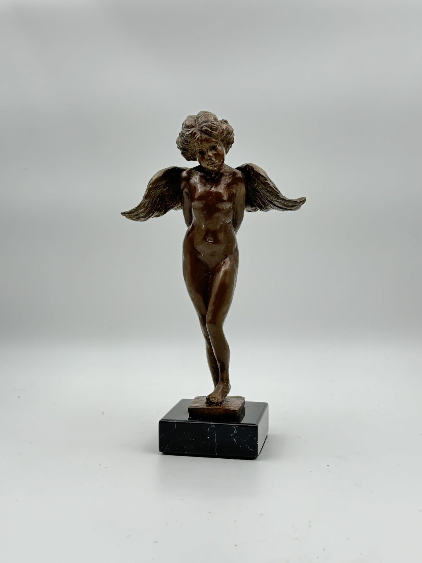 Nancy Mishkin Bronze Angel Sculpture – Signed Limited Edition (8/40), 2001