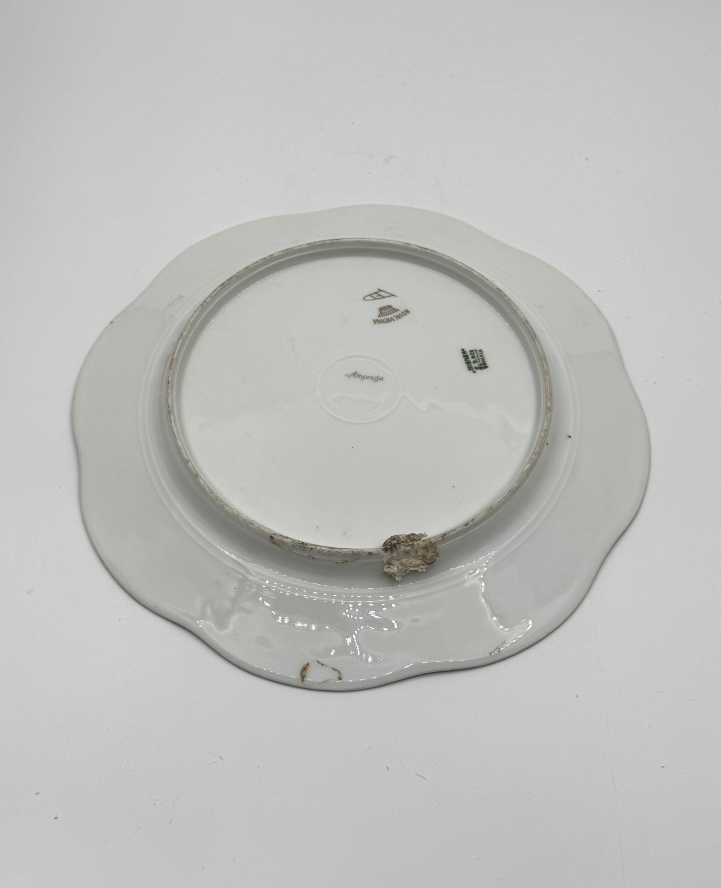 Vienna – Cabinet Plate with Portrait of Young Woman and Red & Gold Rim