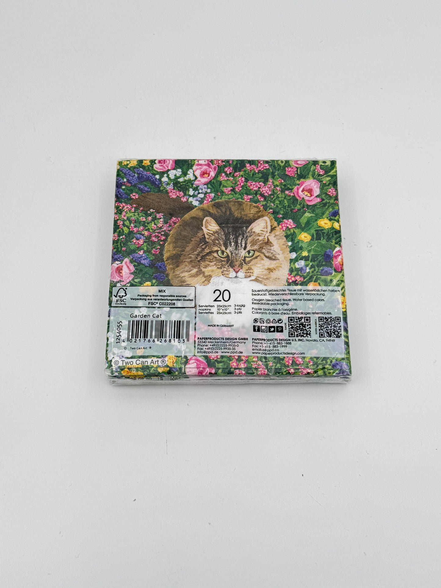 Garden Cat Paper Napkins – 20 Count