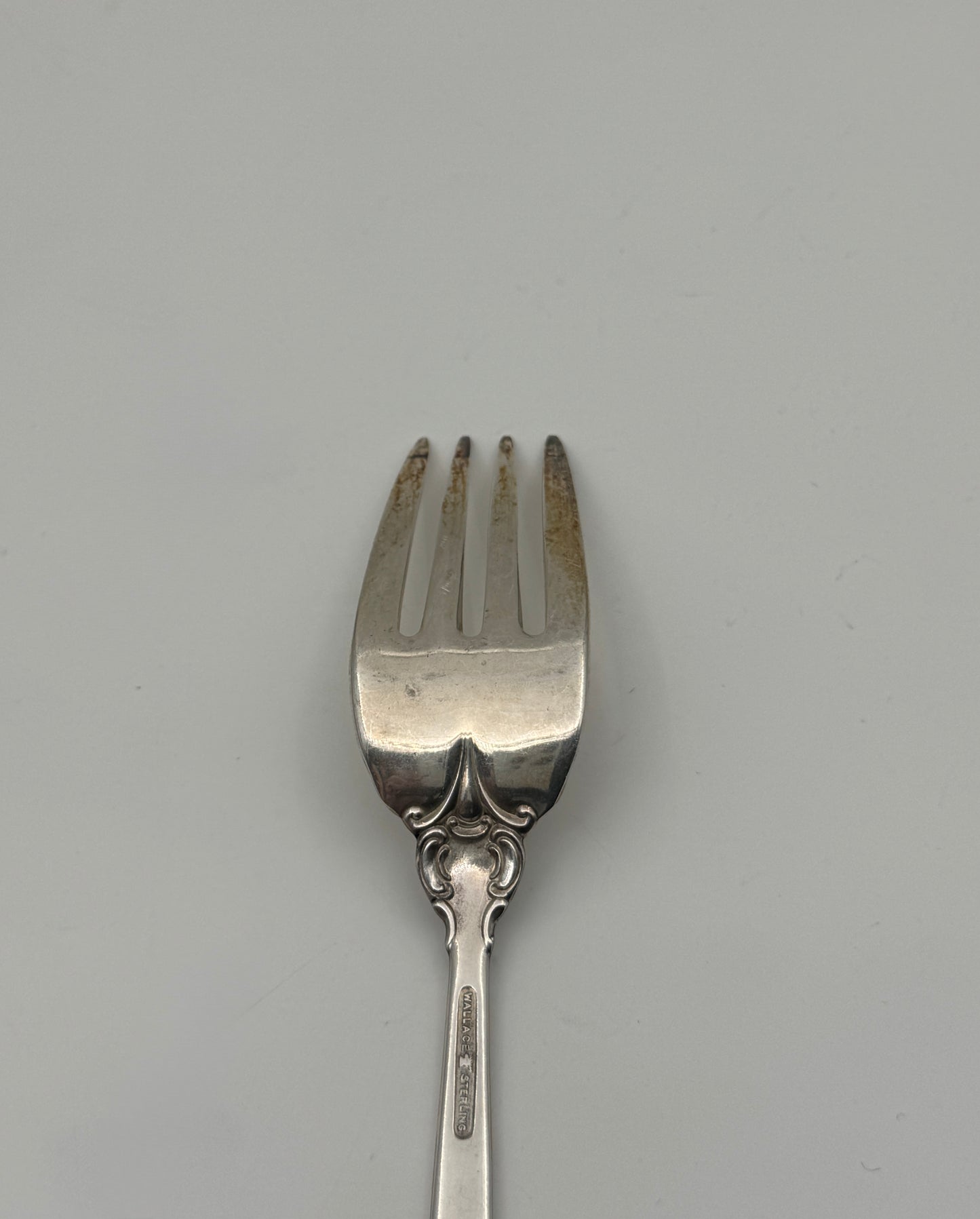 Set of 7 Wallace Sterling Silver Salad Forks “Grande Baroque” Pattern