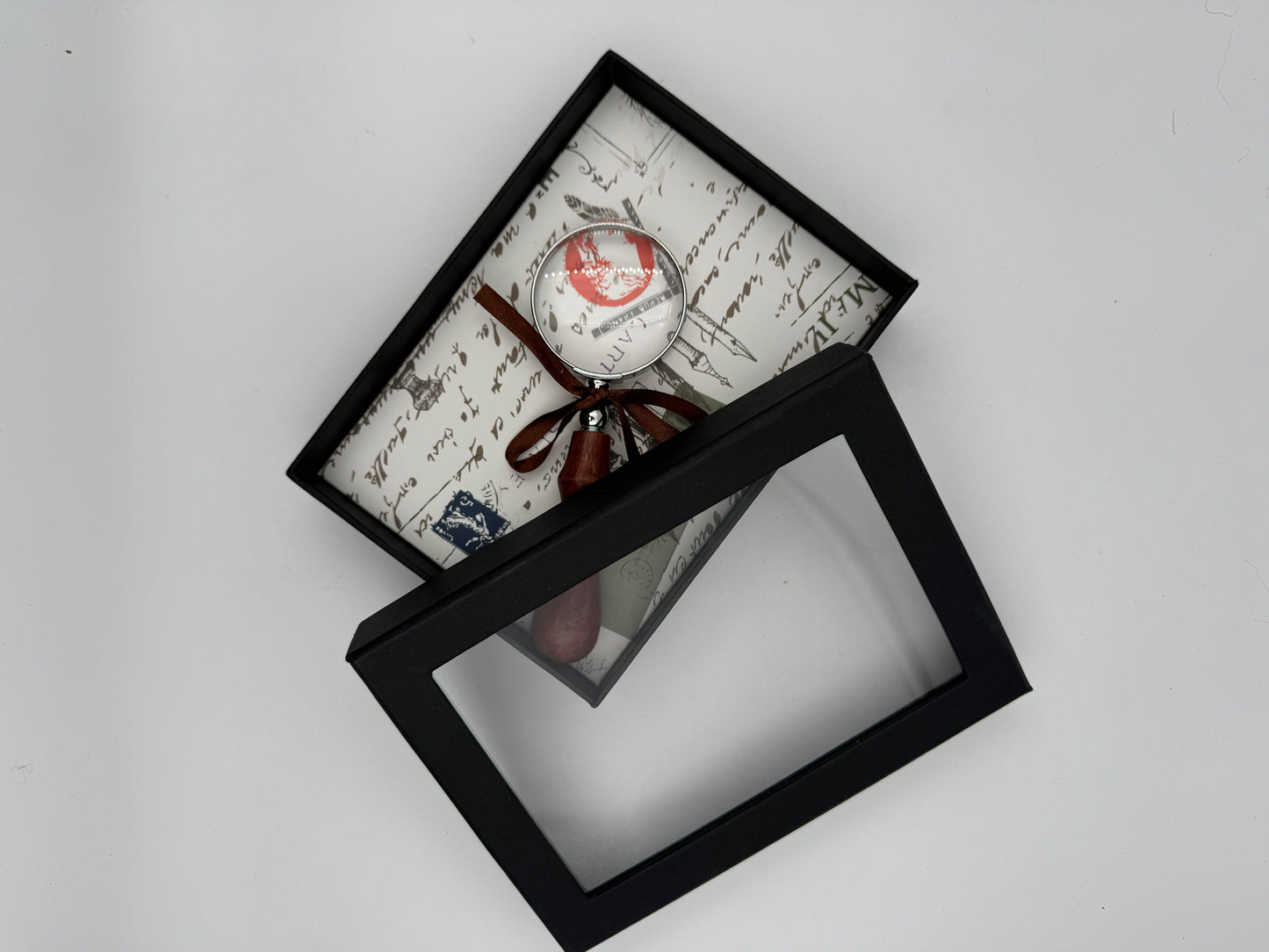 10X Rosewood Magnifier in Gift Box – Vintage-Style Handheld Magnifying Glass