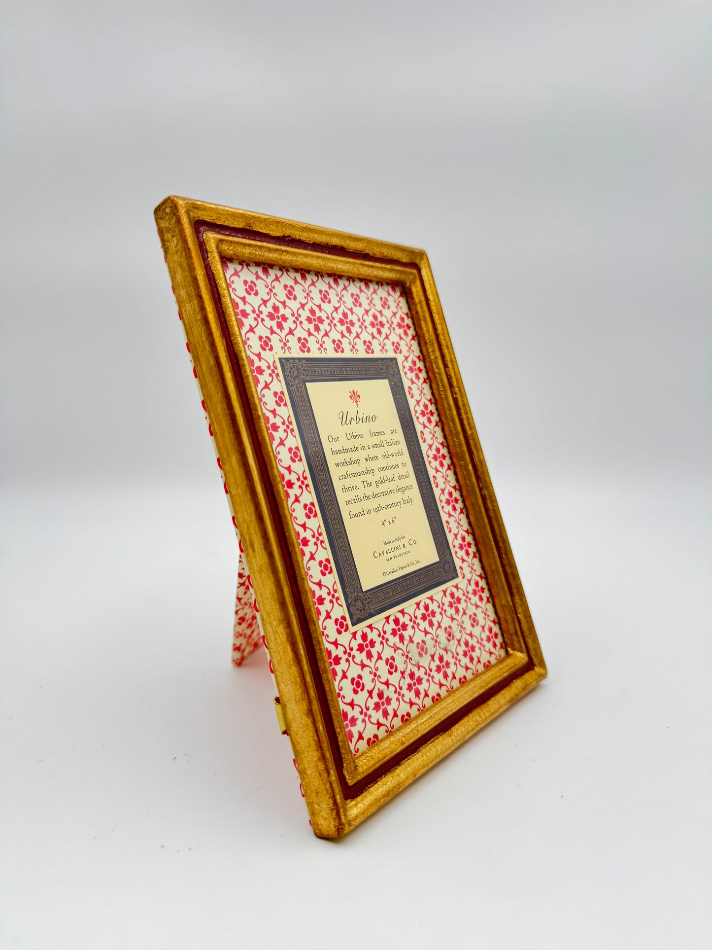 Urbino Gold Leaf Picture Frame – 4x6, Handmade in Italy