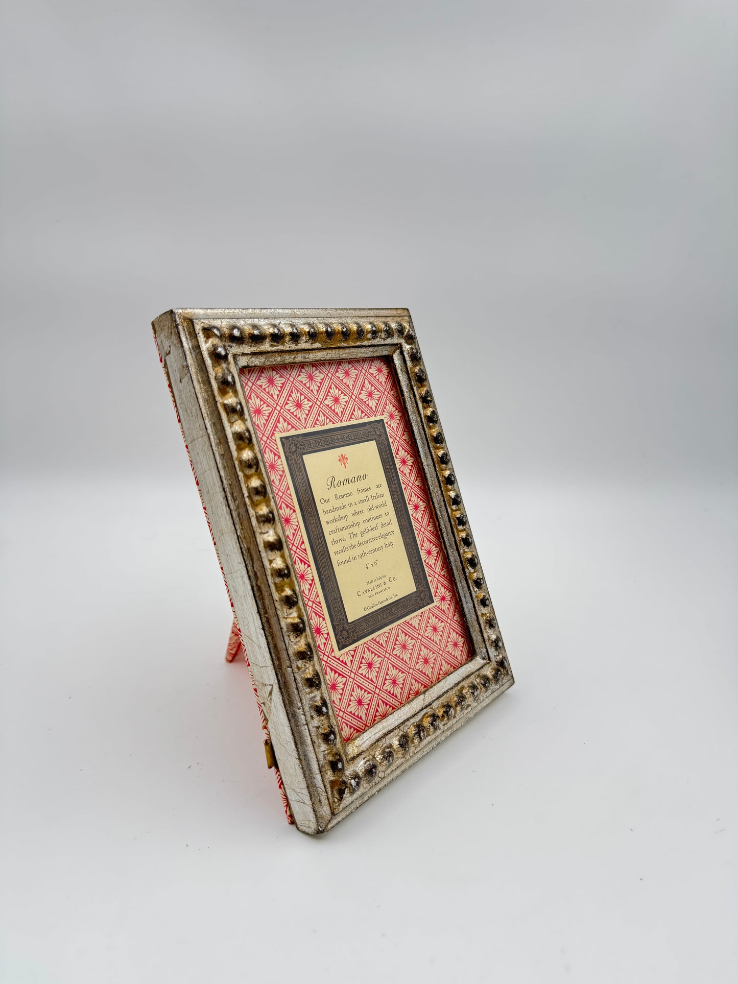 Romano Gold Leaf Picture Frame – 4x6, Handmade in Italy