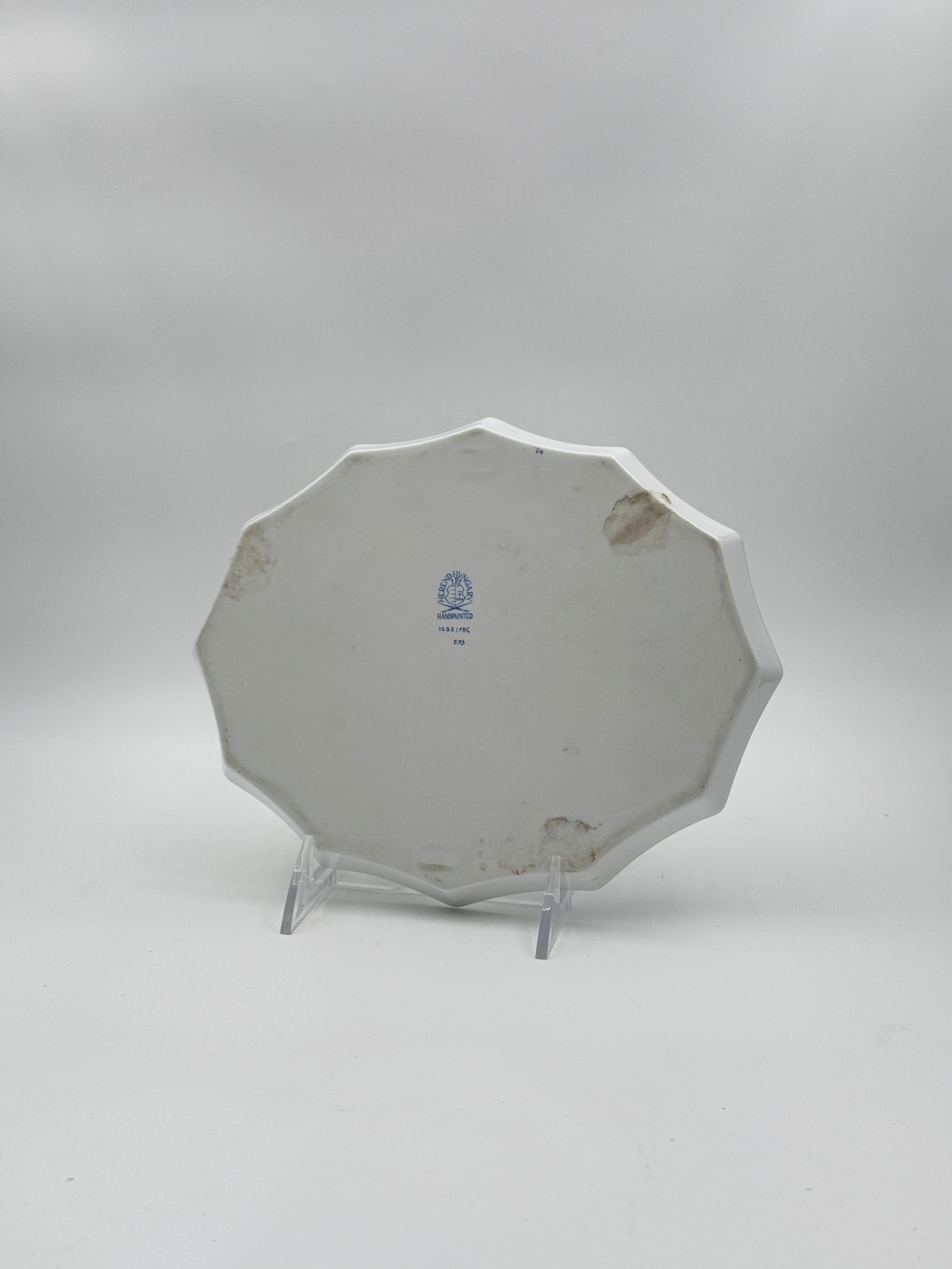 Herend Tray – Blue Garland – 12-Sided – Hungary