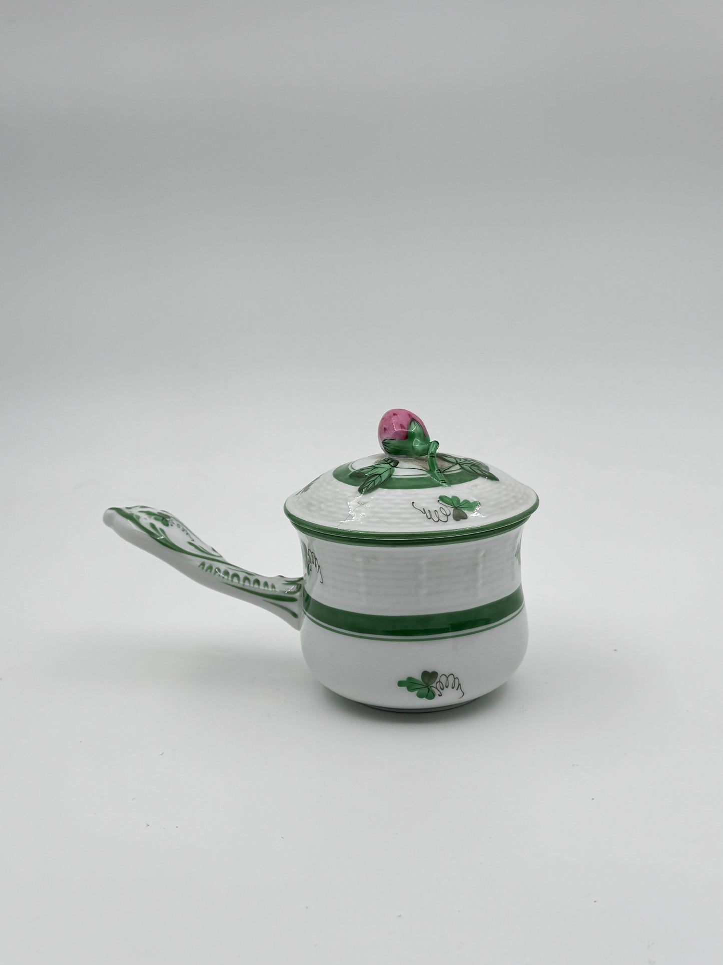 Herend Pot de Crème with Handle – Vienna Rose Design