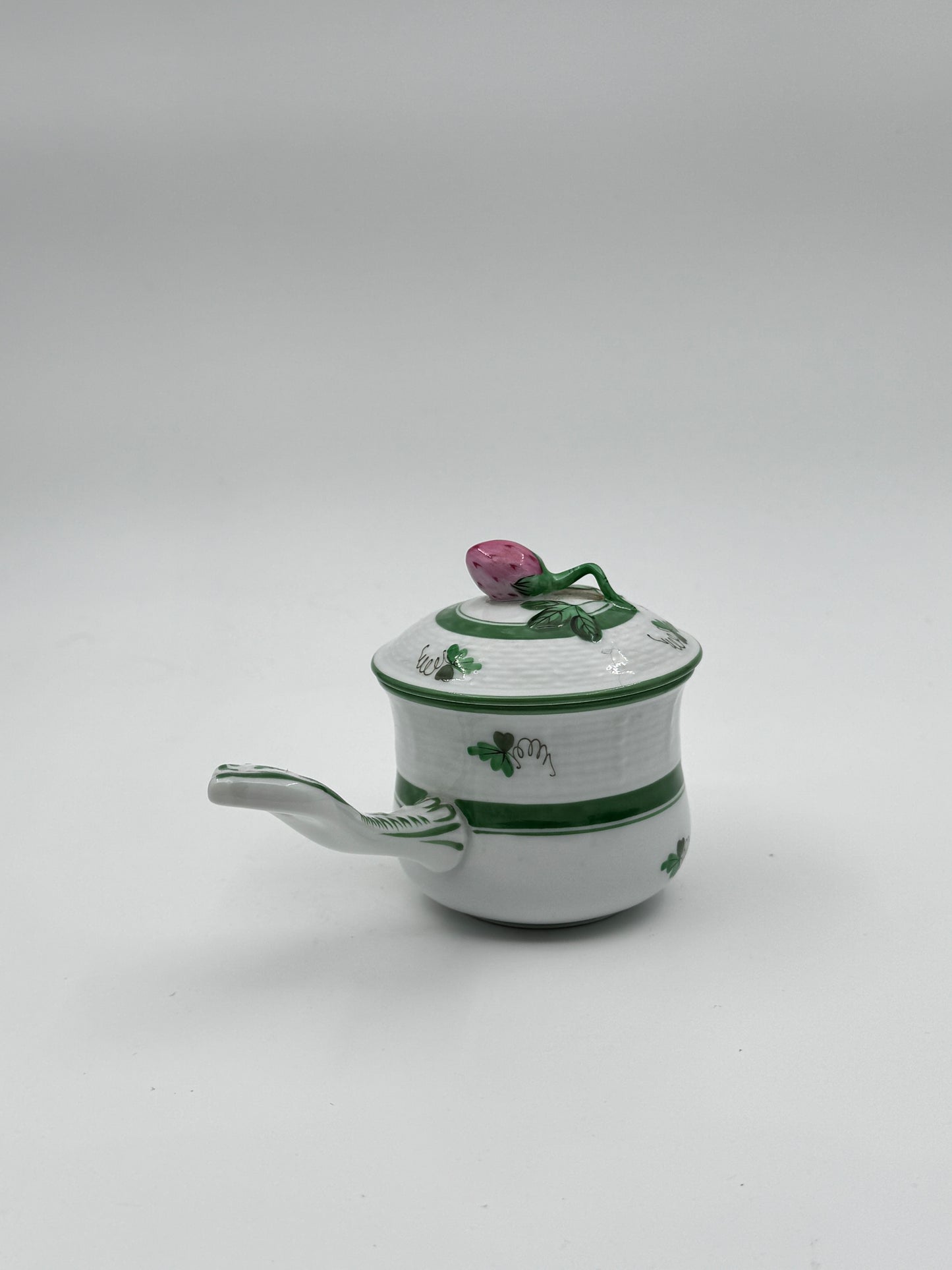 Herend Pot de Crème with Handle – Vienna Rose Design