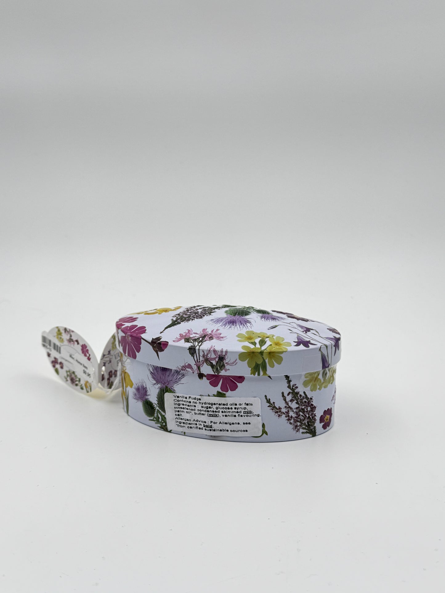 Scottish Wild Flowers Vanilla Fudge in Decorative Floral Tin – 5.3oz