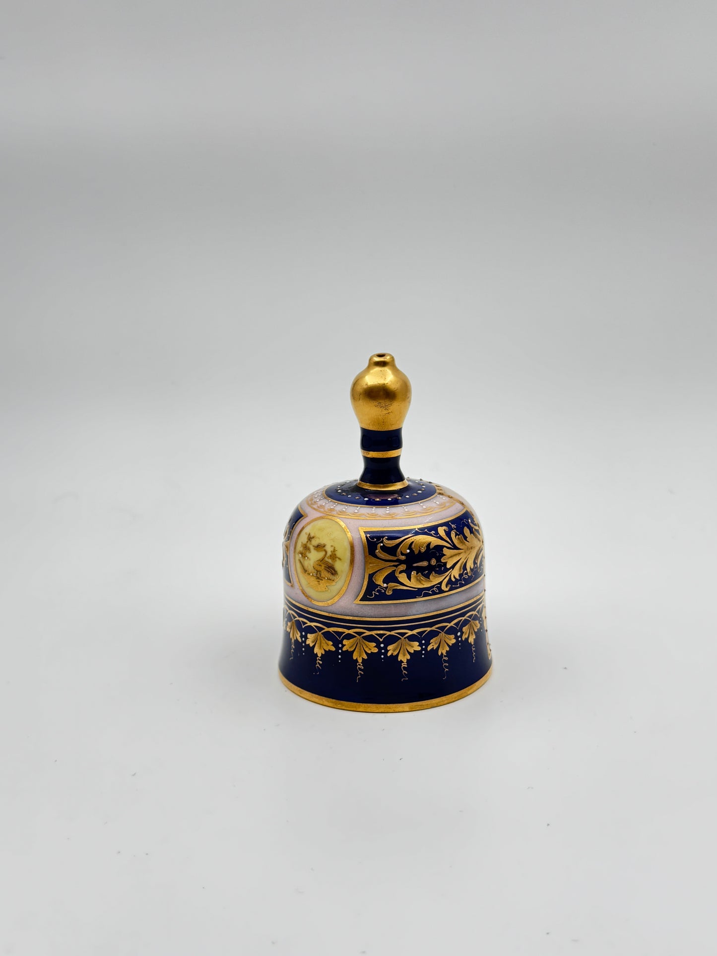 Rudolstadt German Porcelain Dinner Bell – “Beggar’s Wife” Portrait