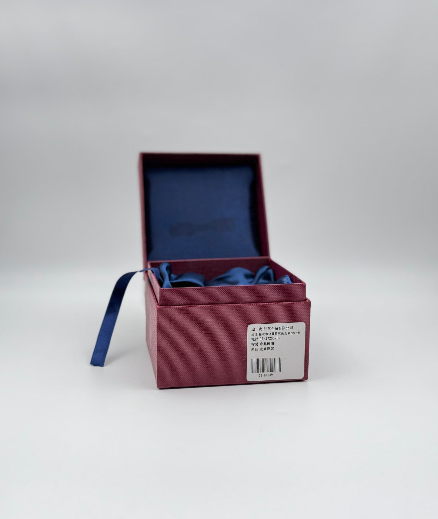 Pair of Crystal Chopstick Holders with Box