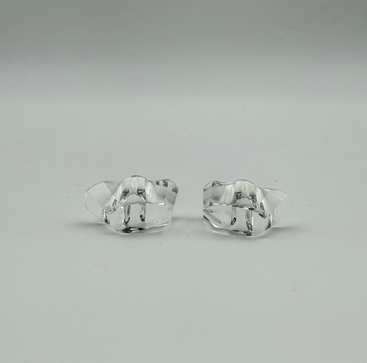 Pair of Crystal Chopstick Holders with Box