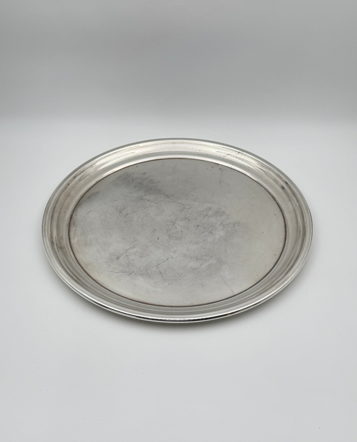Sterling Silver Round Tray by Poole – Massachusetts – 20th Century