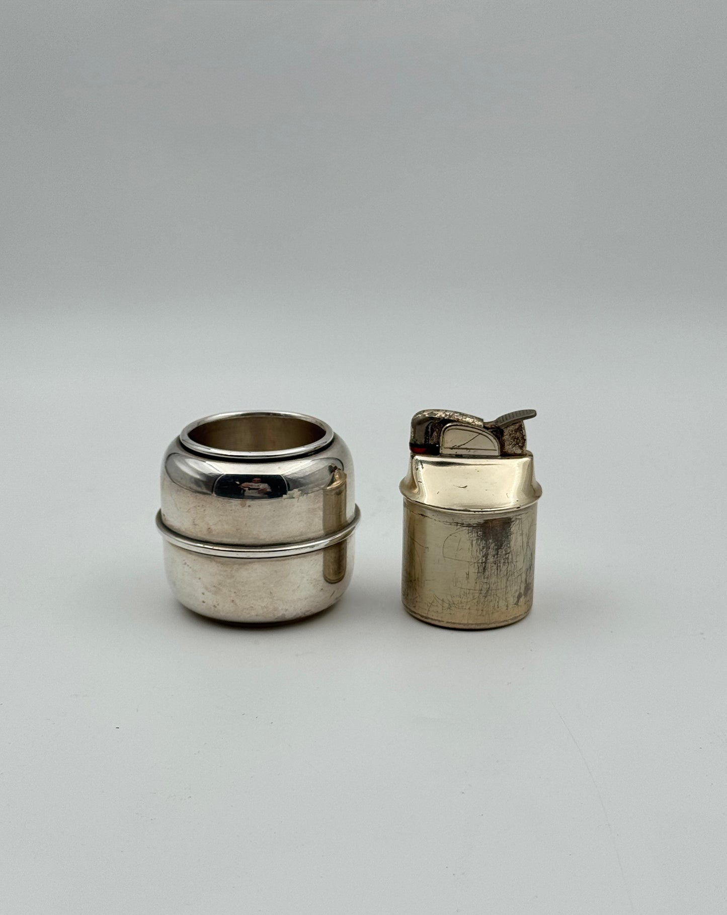 Sterling Table Lighter – JE Caldwell Weighted Base with Evans Insert