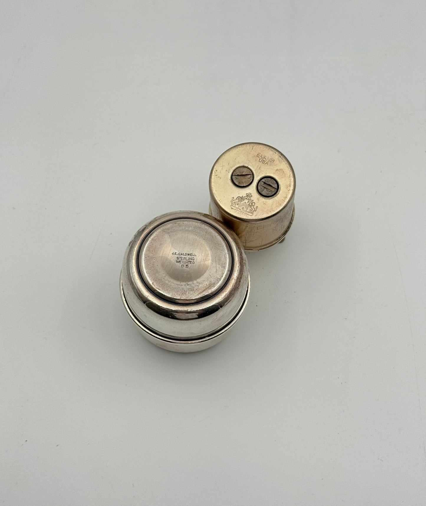 Sterling Table Lighter – JE Caldwell Weighted Base with Evans Insert