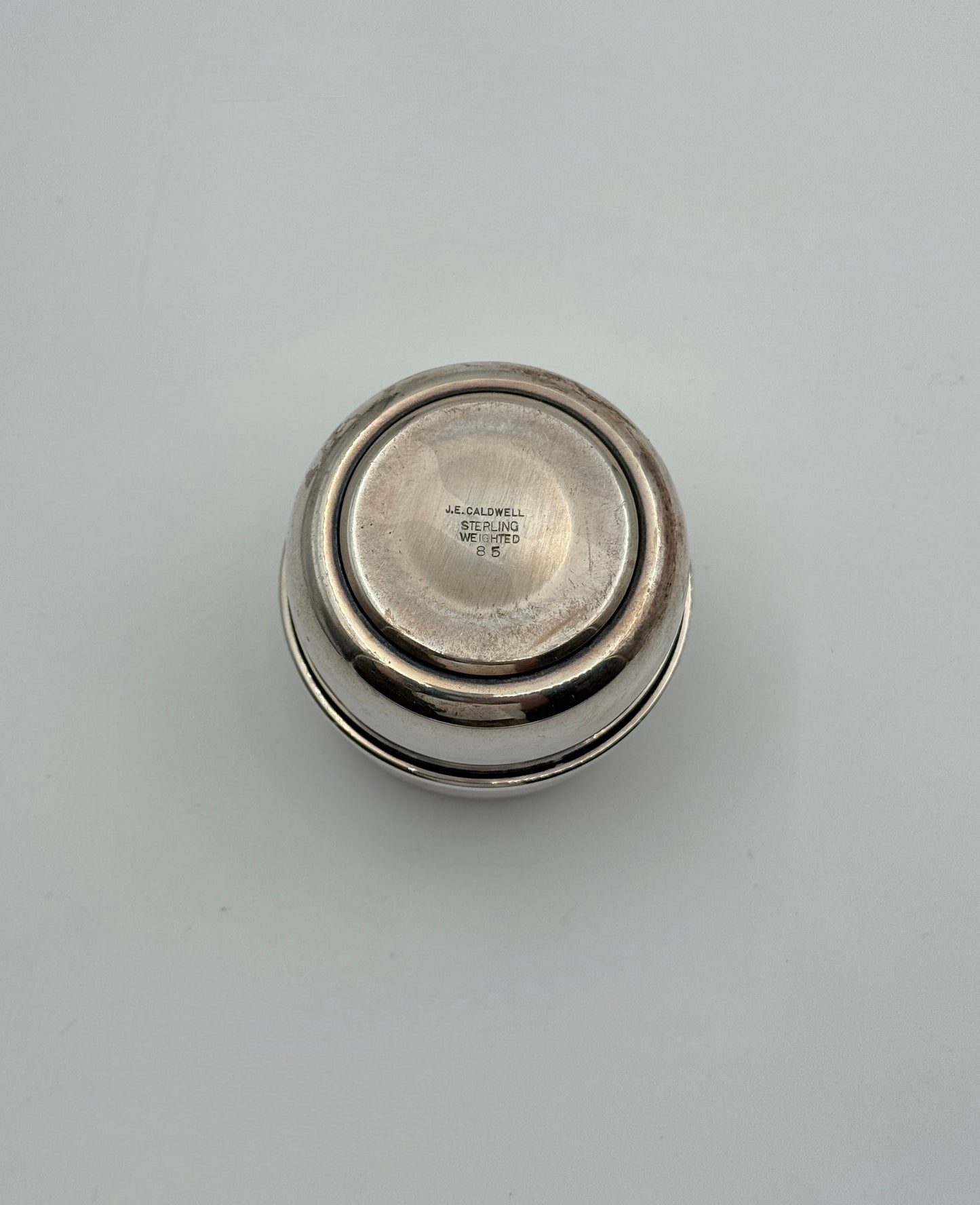 Sterling Table Lighter – JE Caldwell Weighted Base with Evans Insert
