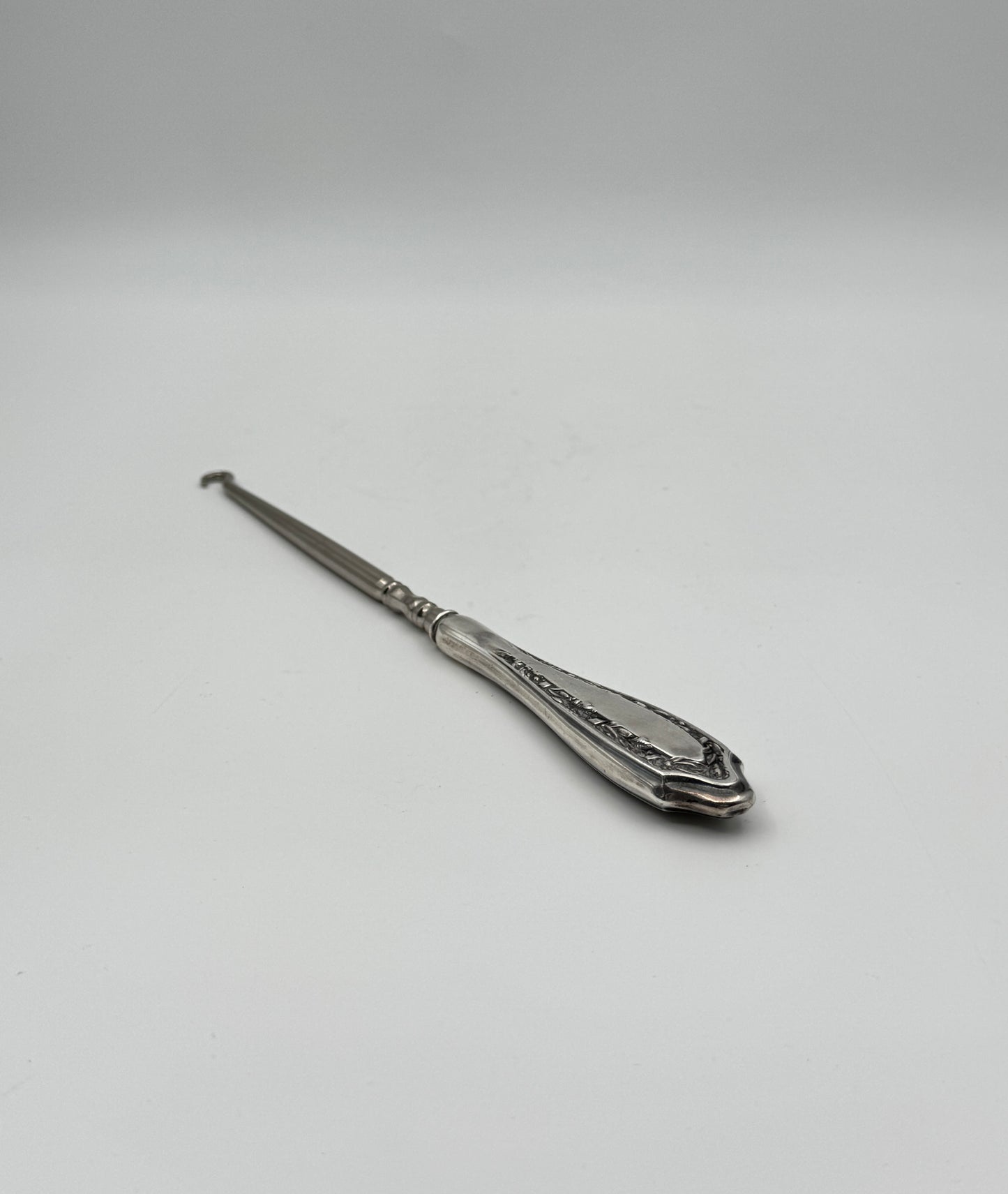 Antique Sterling Silver Handle Button Hook