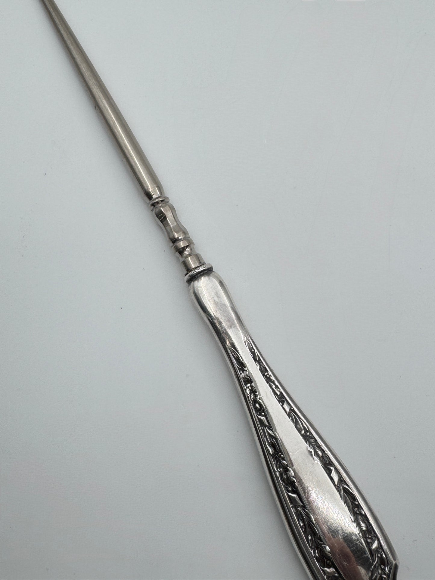 Antique Sterling Silver Handle Button Hook