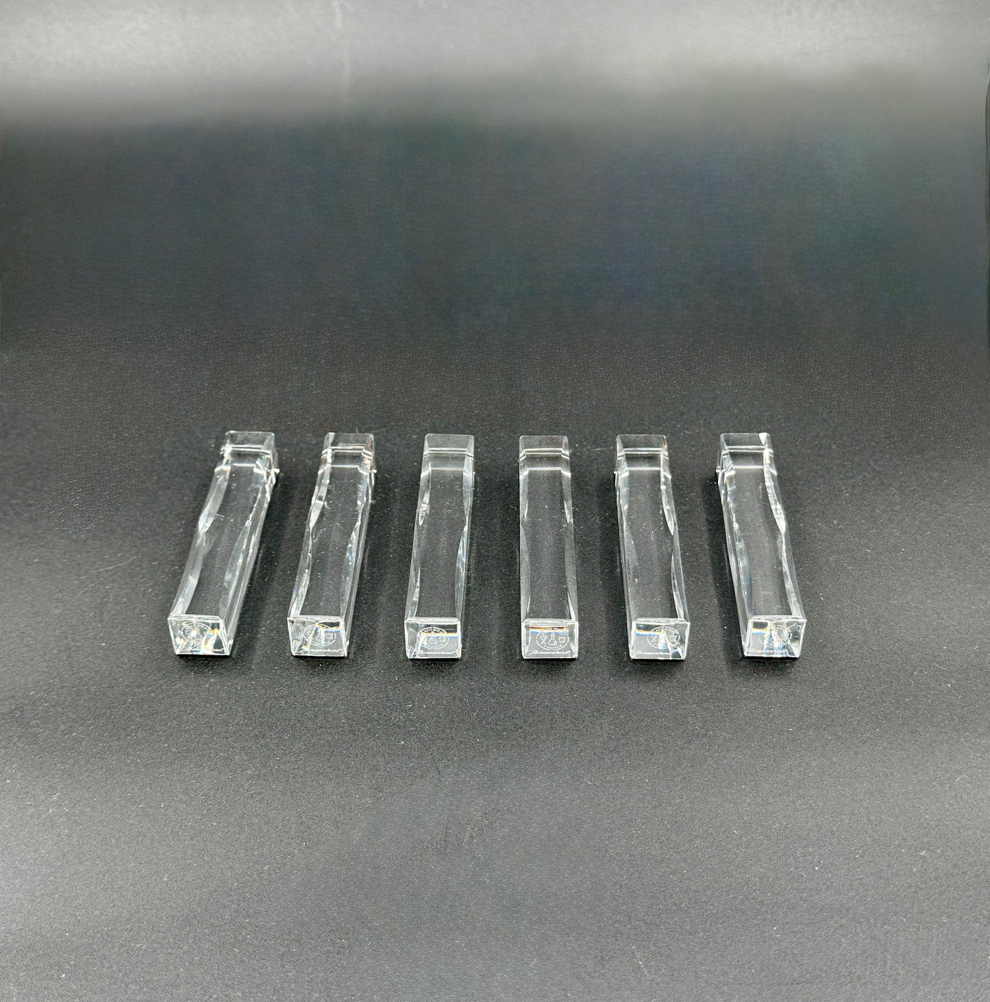 Baccarat Crystal Knife Rests – Set of 6 with Box