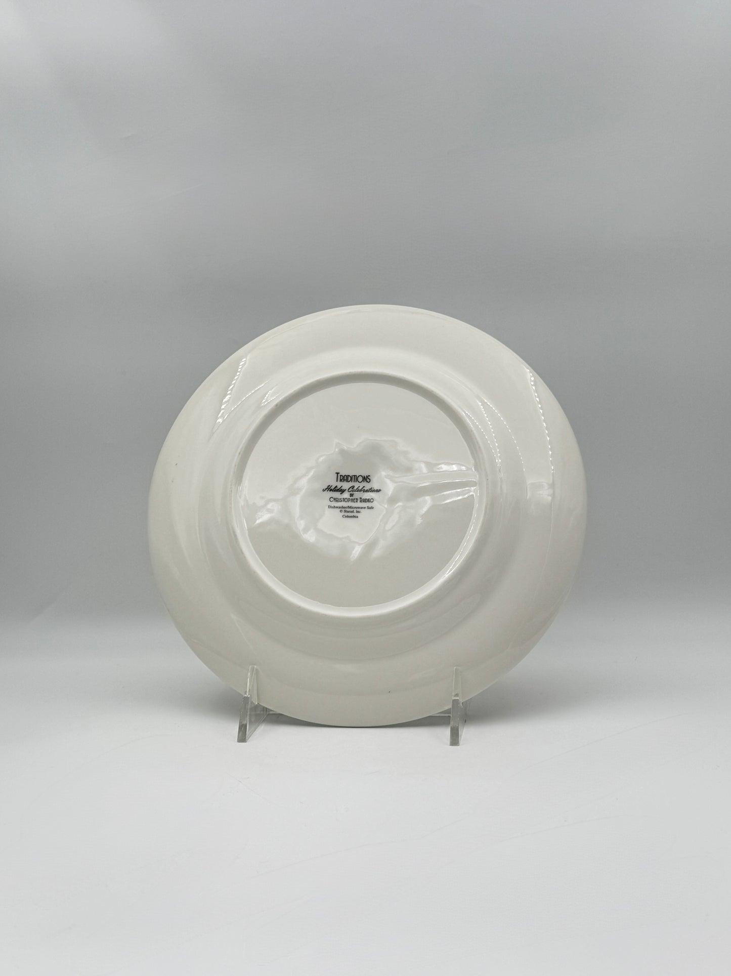 Christopher Radko Traditions Celebrations Set of 6 Salad Plates