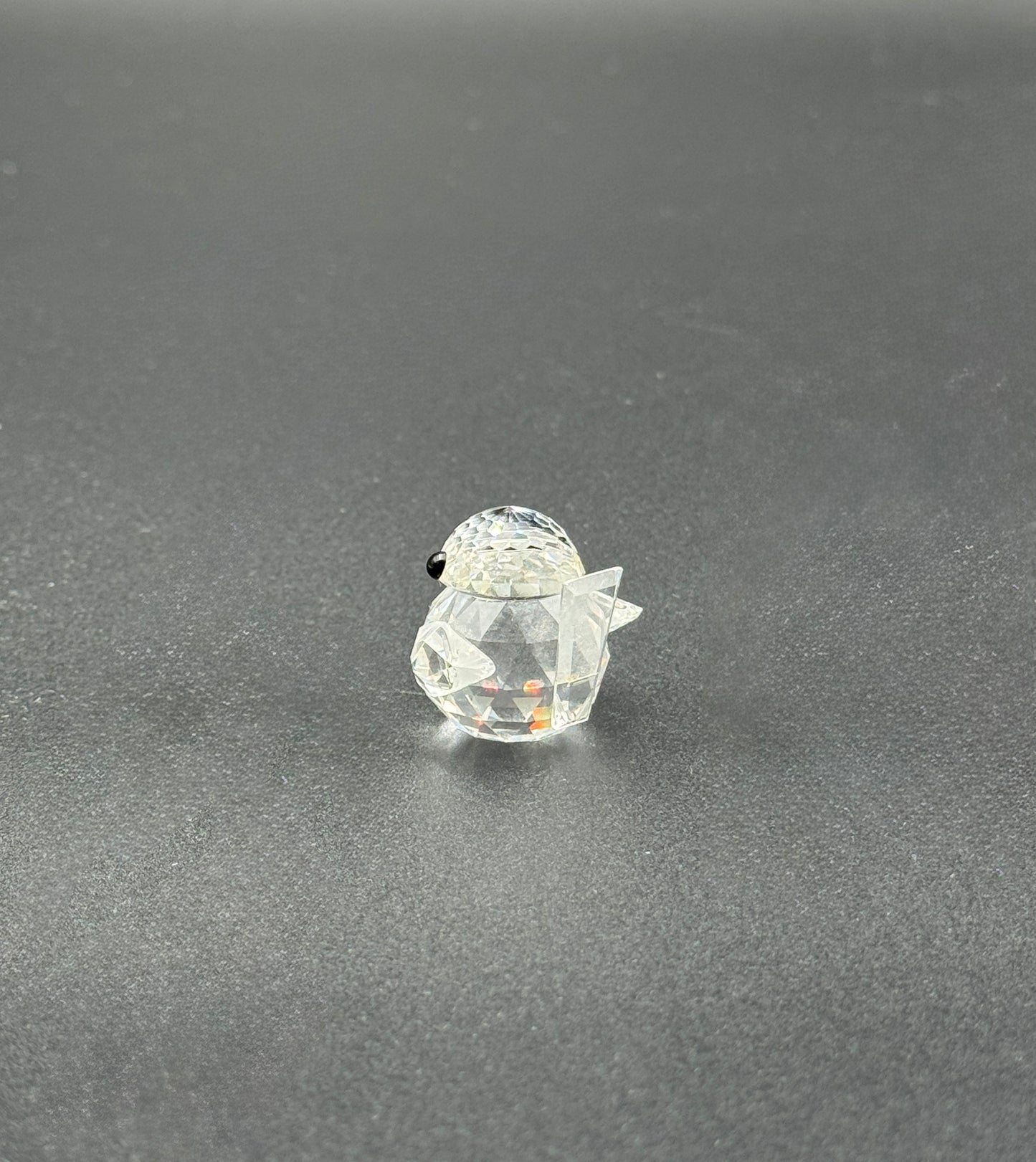 Swarovski Mini Crystal Bird Figurine – Faceted Clear Glass