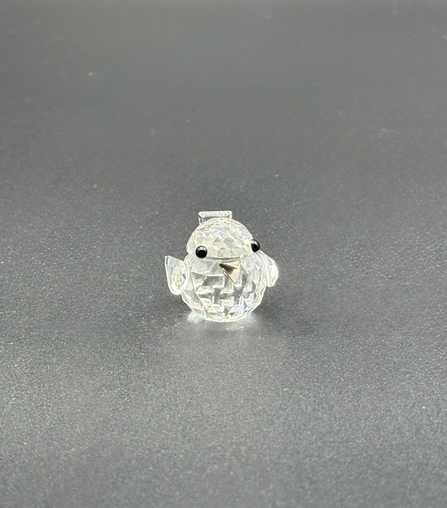 Swarovski Mini Crystal Bird Figurine – Faceted Clear Glass