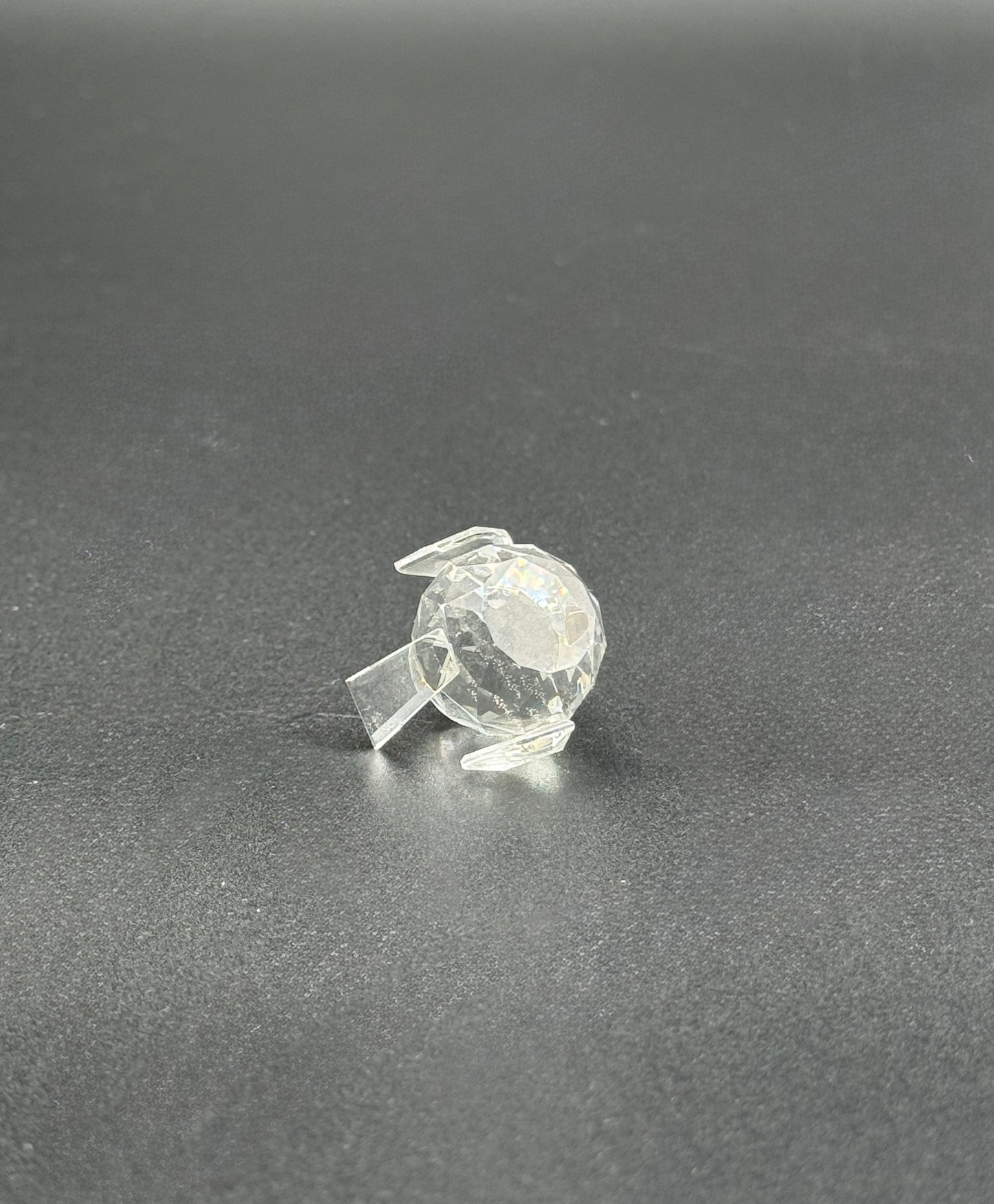 Swarovski Mini Crystal Bird Figurine – Faceted Clear Glass