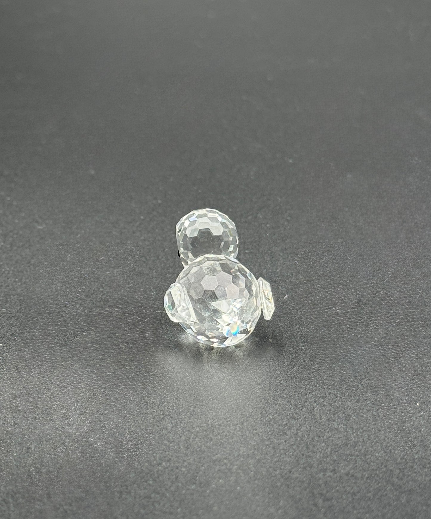 Swarovski Mini Crystal Duck Figurine – Faceted Clear Glass