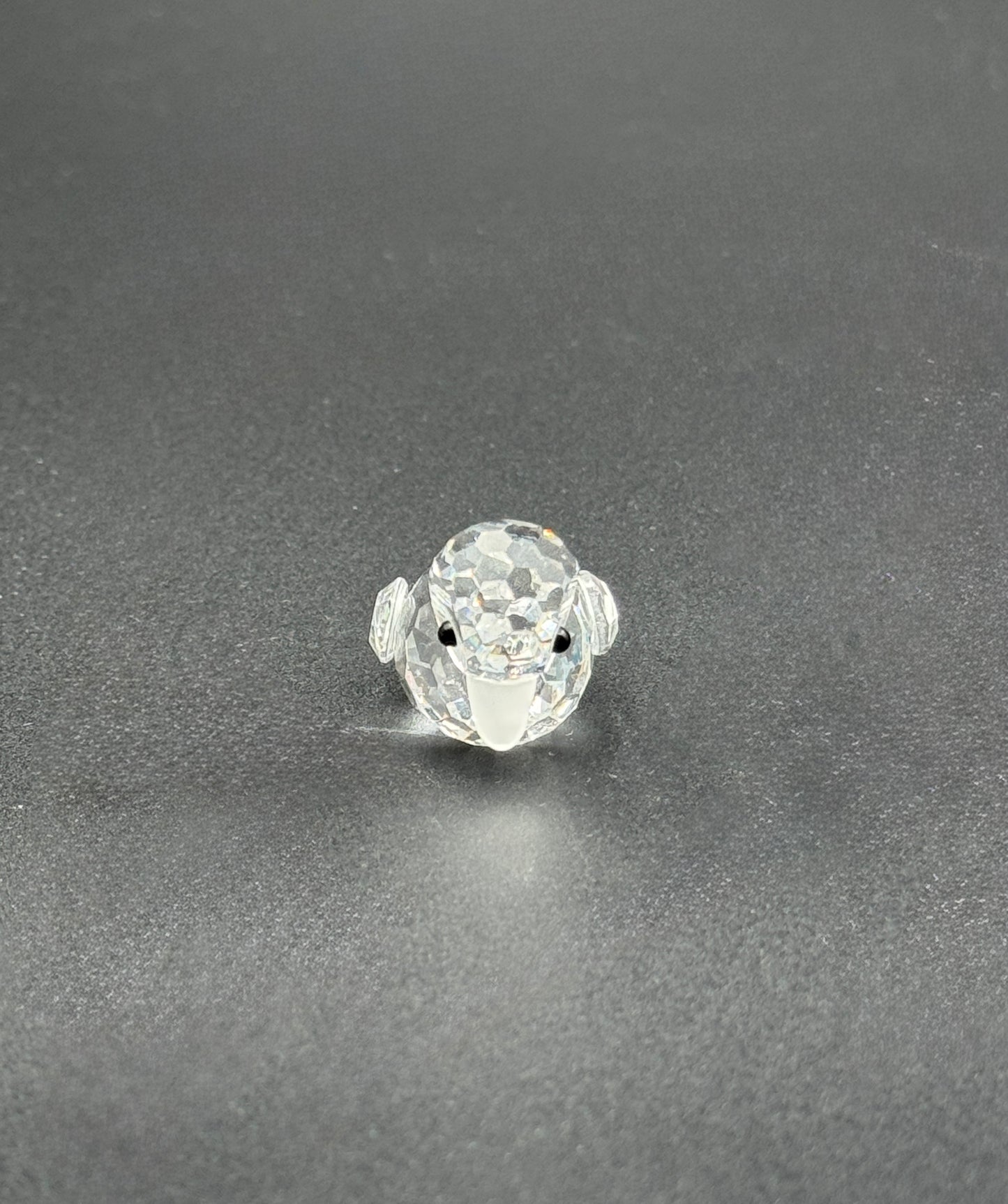 Swarovski Mini Crystal Duck Figurine – Faceted Clear Glass