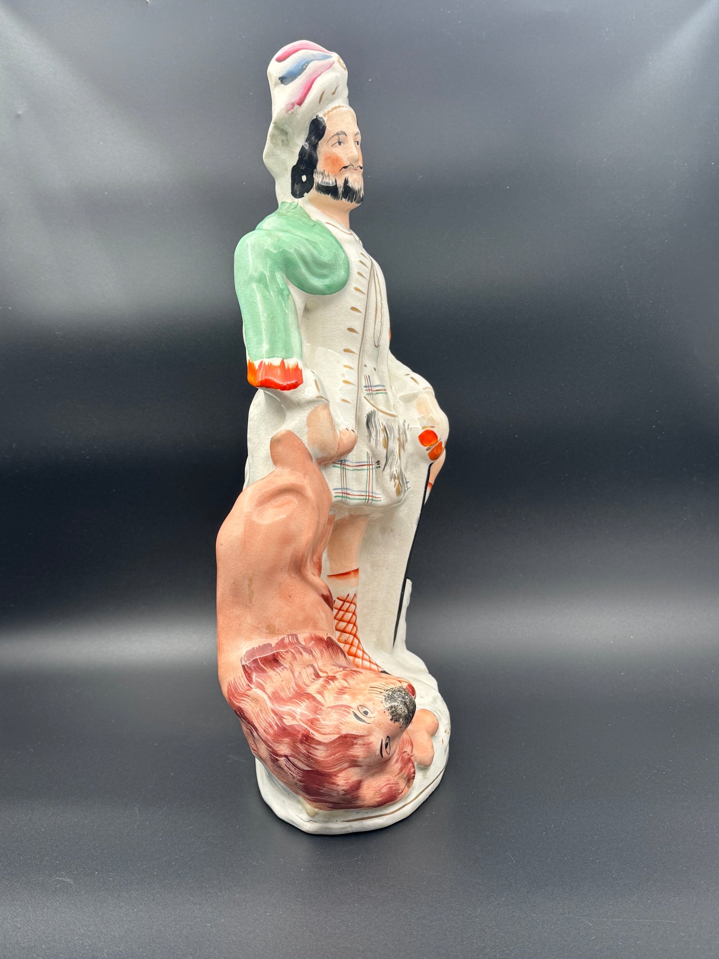 Staffordshire "The Lion Slayer" Figurine