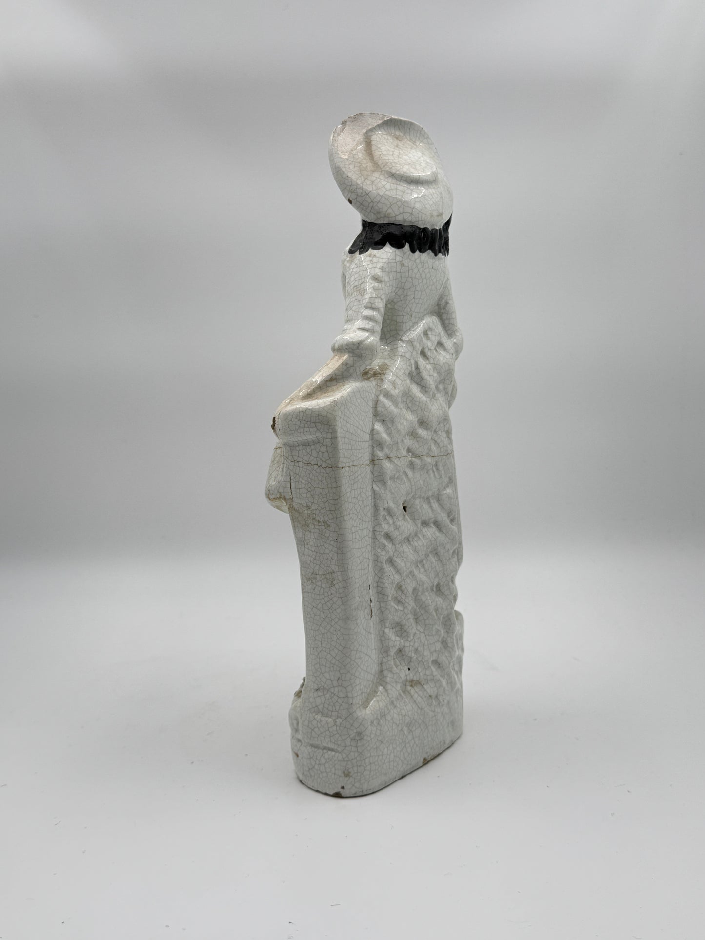 Antique Staffordshire Figurine – Mother and Child, 19th Century