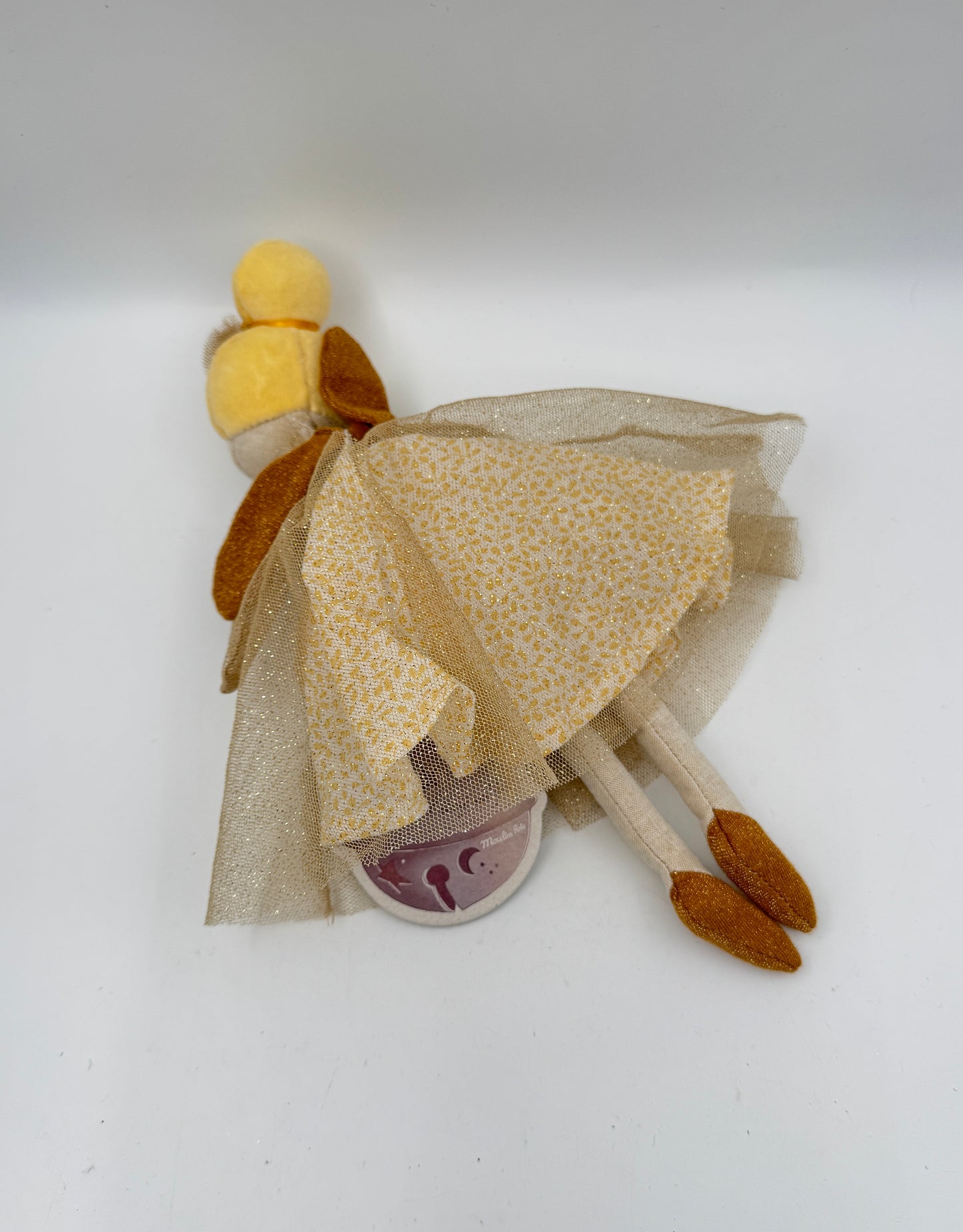 Moulin Roty Small Fairy Doll – Yellow Gold Dress
