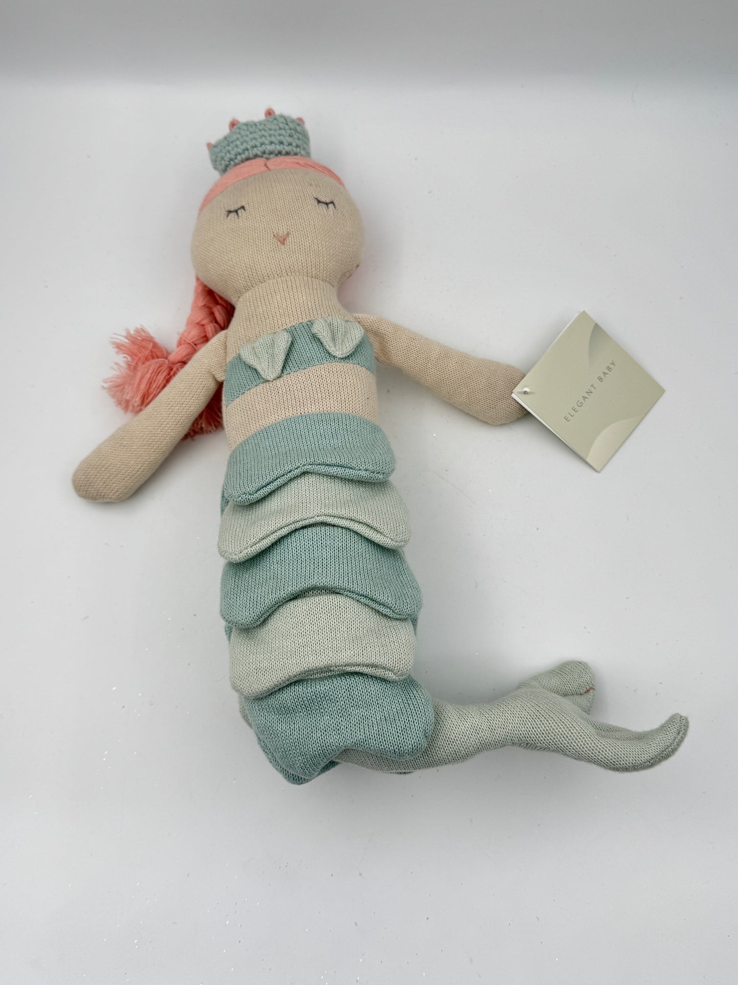 Elegant Baby Mermaid Knit Toy – Stuffed Doll