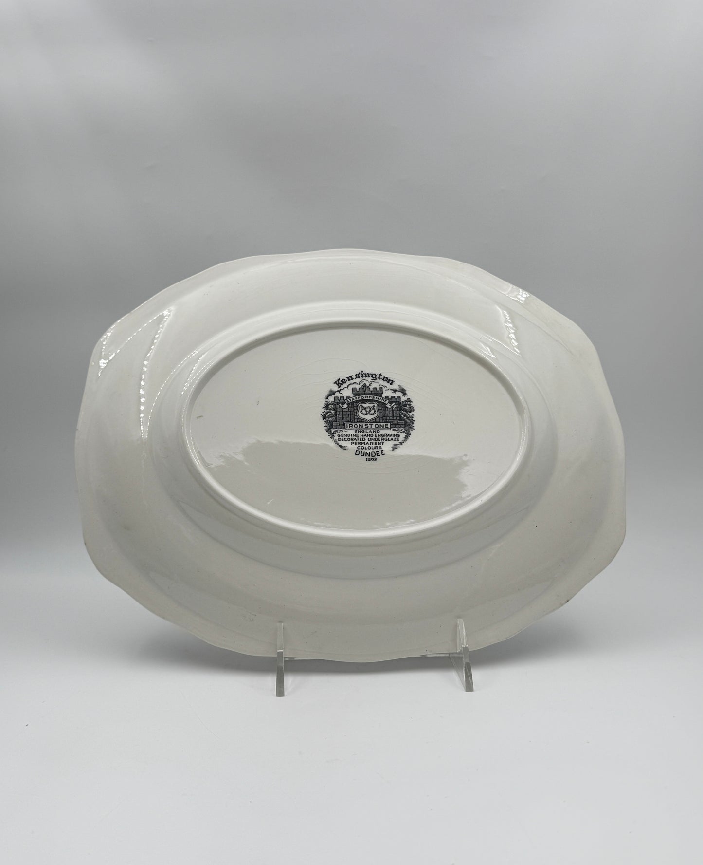Kensington Staffordshire Ironstone Platter – Dundee Pattern