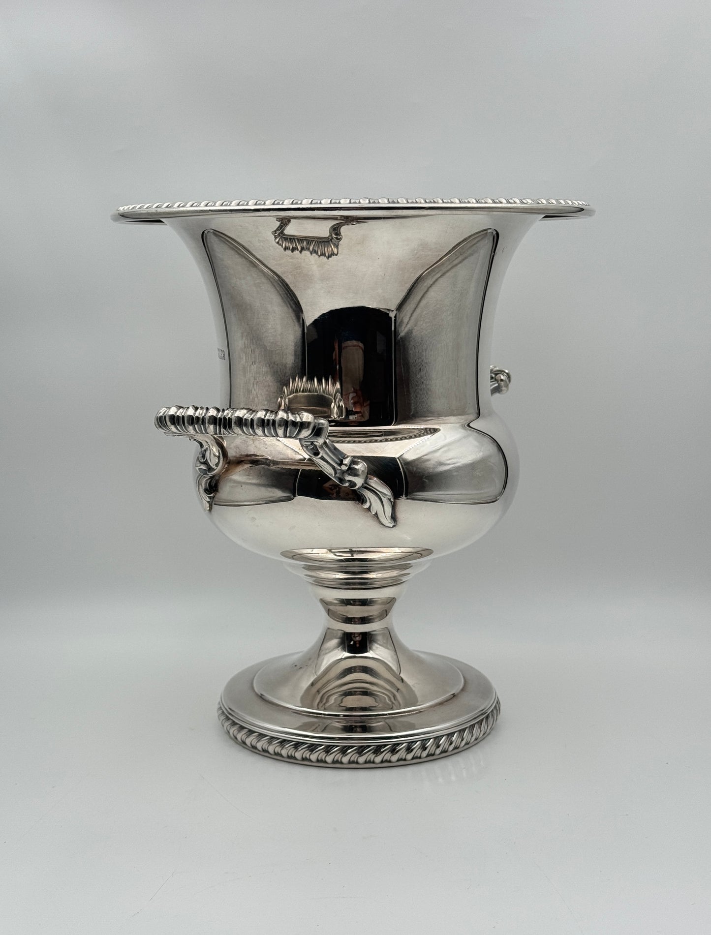 Silverplate Champagne Cooler – Engraved Thomas C. Deane 1965
