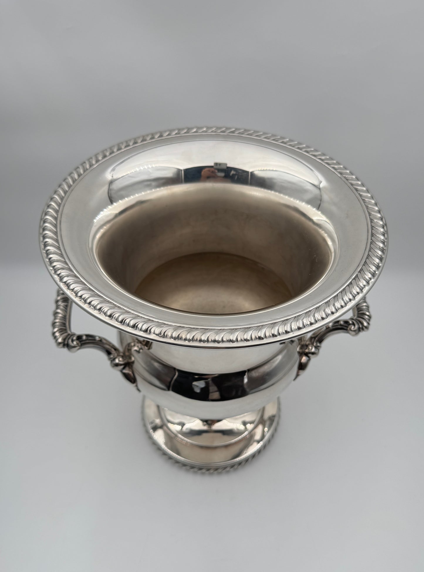 Silverplate Champagne Cooler – Engraved Thomas C. Deane 1965