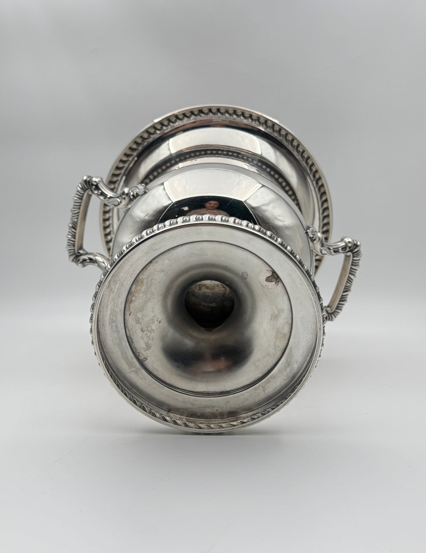 Silverplate Champagne Cooler – Engraved Thomas C. Deane 1965