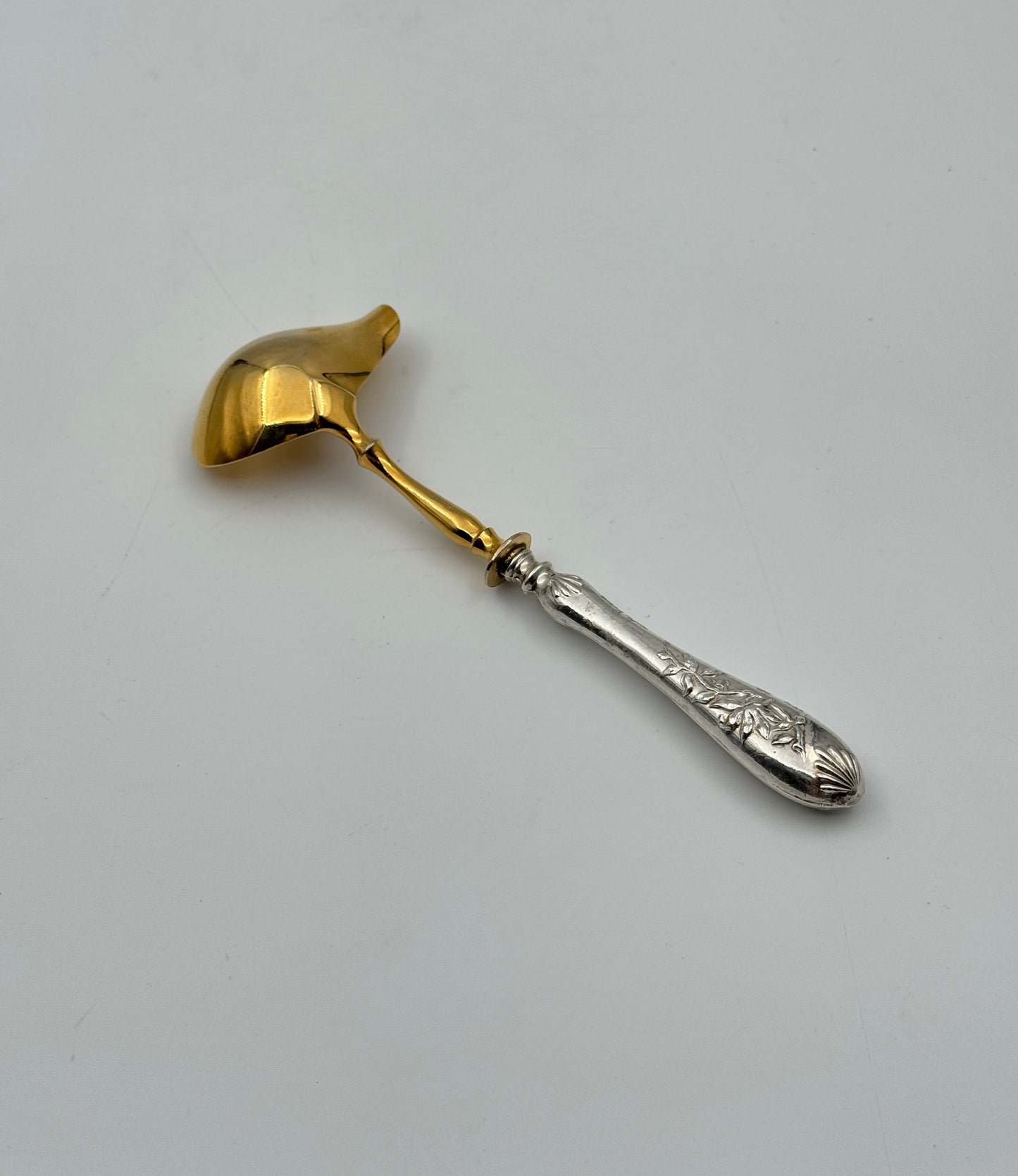 Silver Handled Ladle – 800 Silver Handle & Gilt Bowl