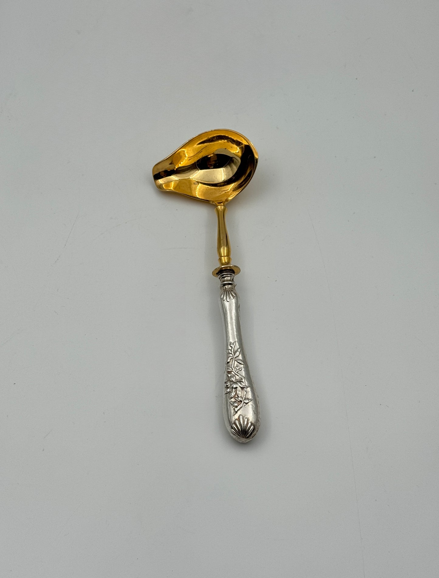 Silver Handled Ladle – 800 Silver Handle & Gilt Bowl