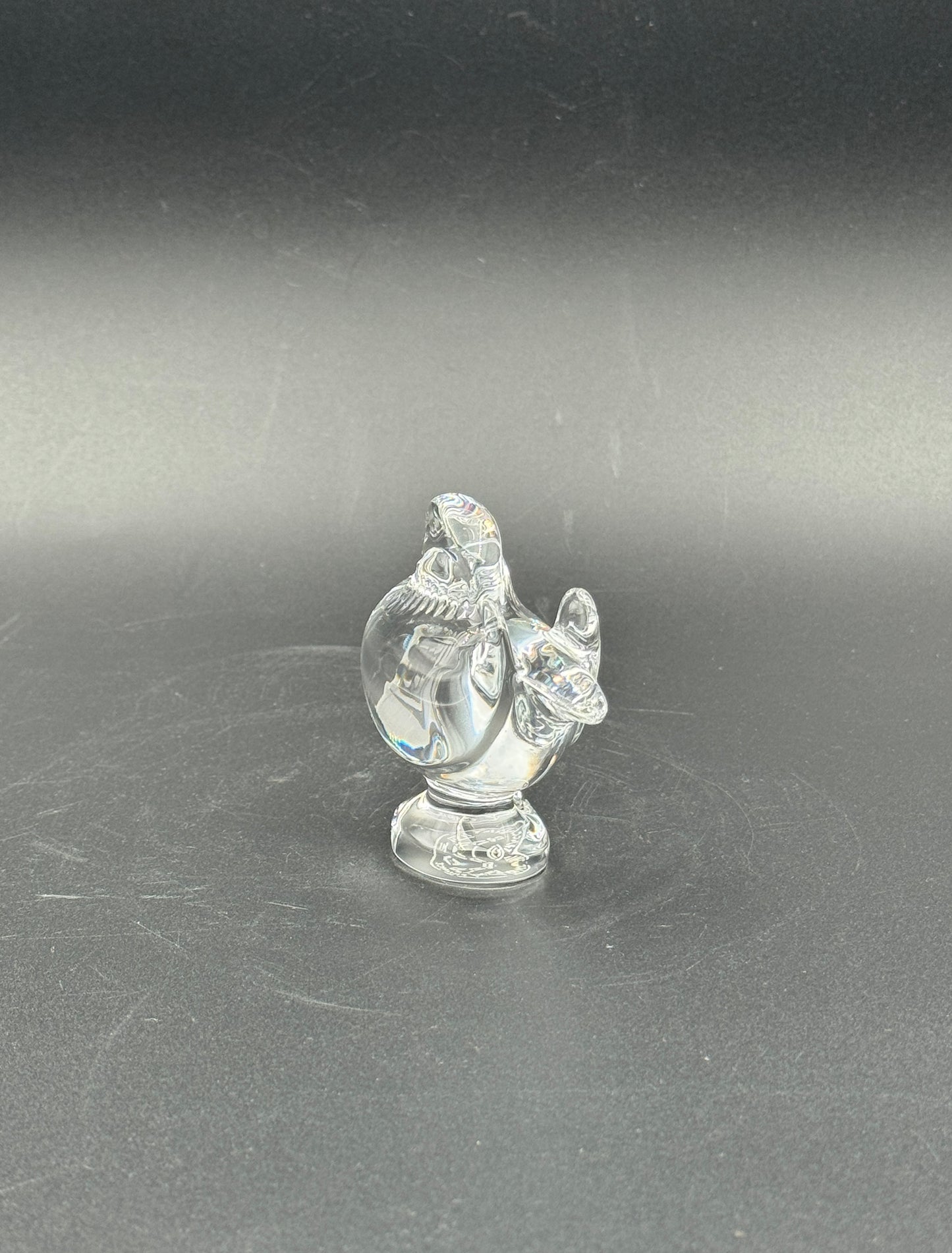 Baccarat Crystal Bird Figurine – Mandarin Duck Paperweight – France