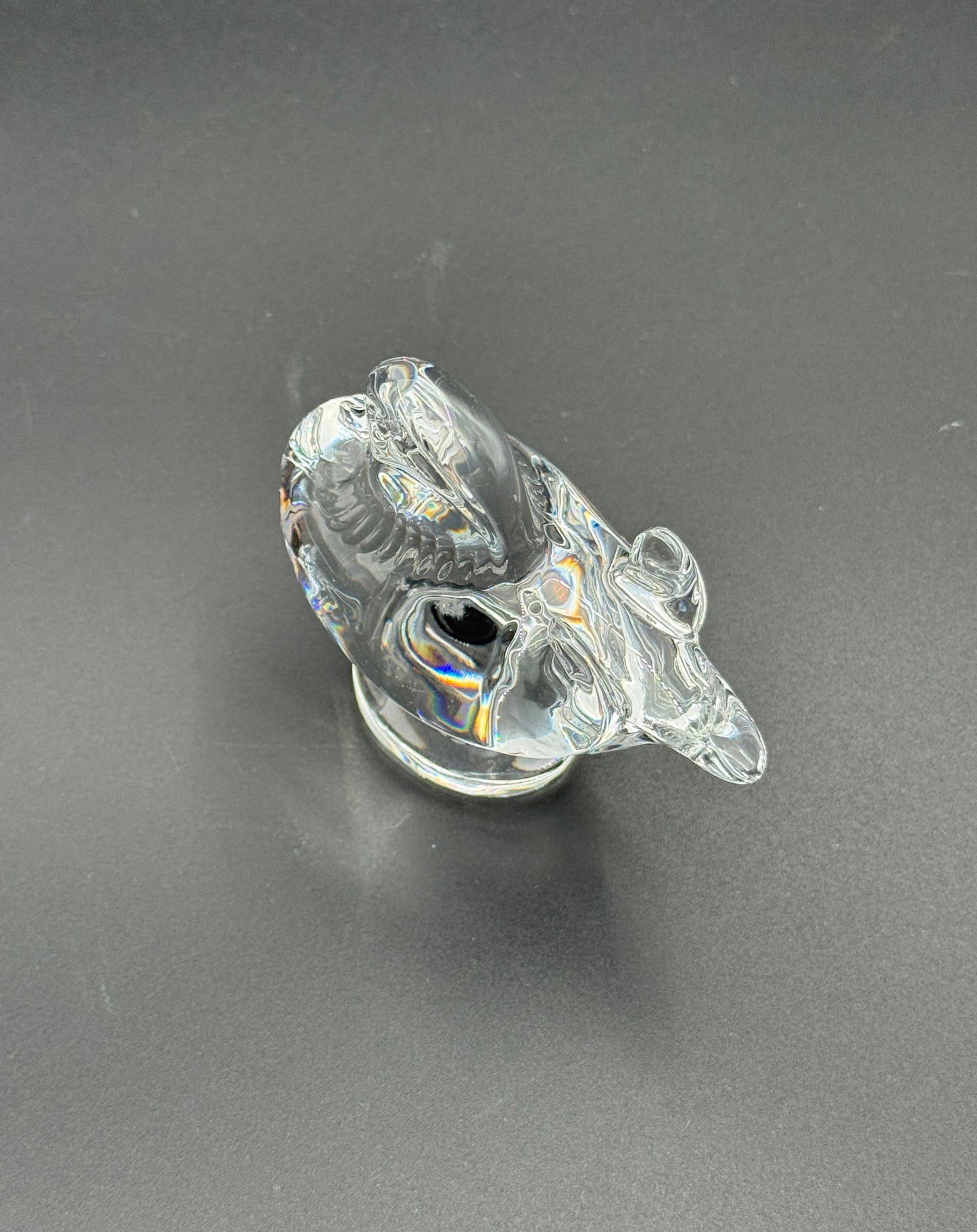 Baccarat Crystal Bird Figurine – Mandarin Duck Paperweight – France