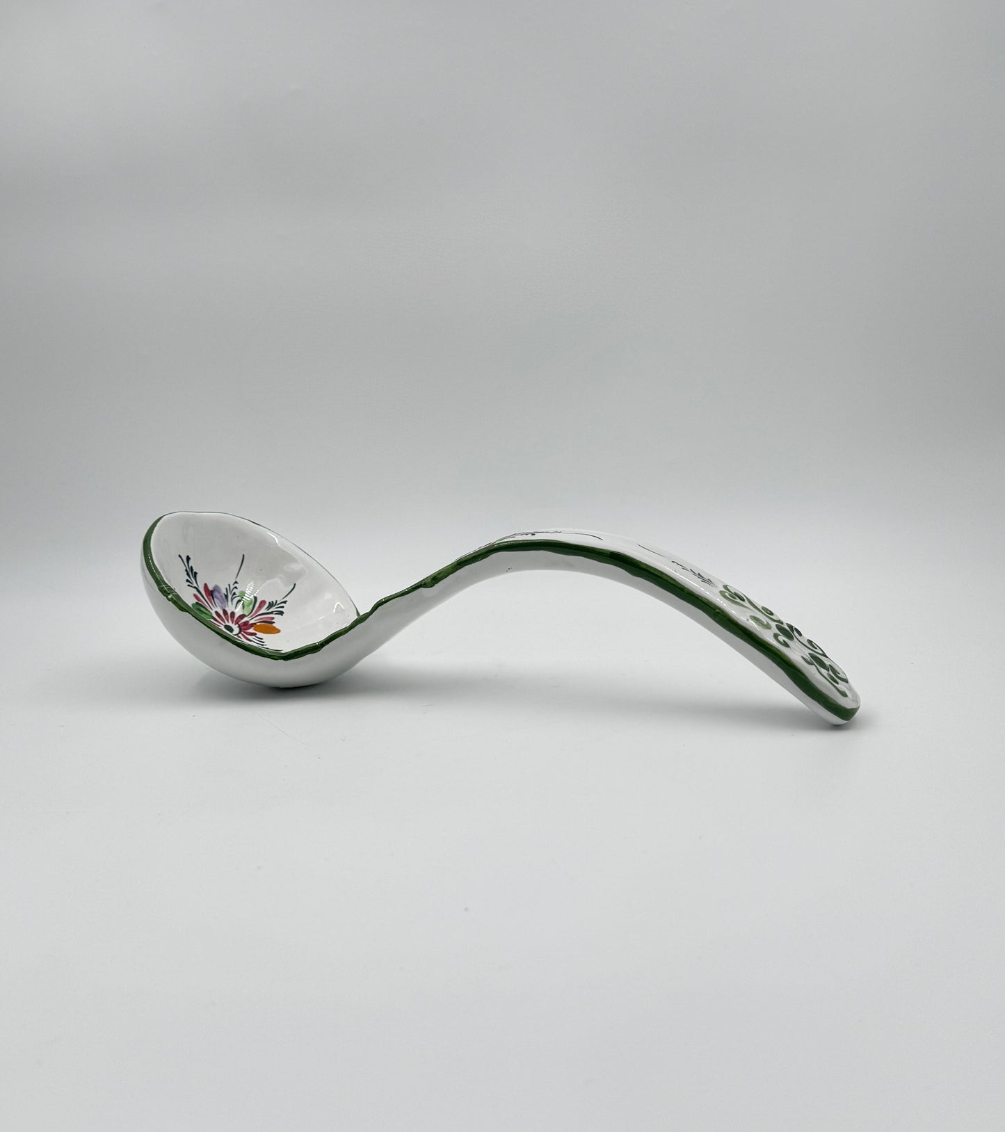 Portuguese Hand-Painted Tureen with Ladle & Tray