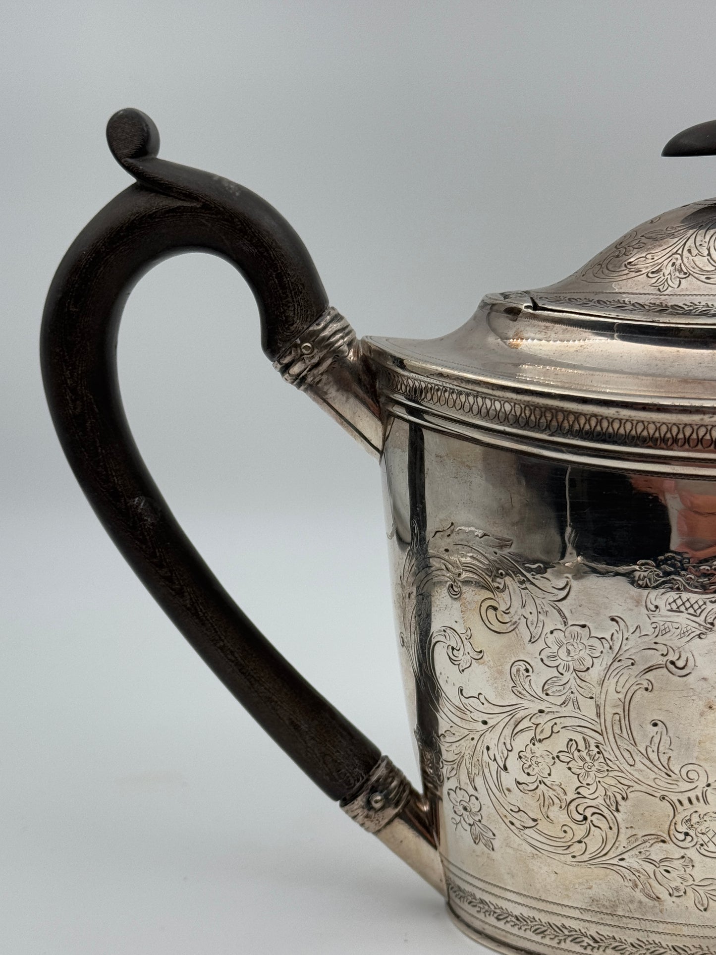 Antique English Sterling Silver Teapot – 19th Century