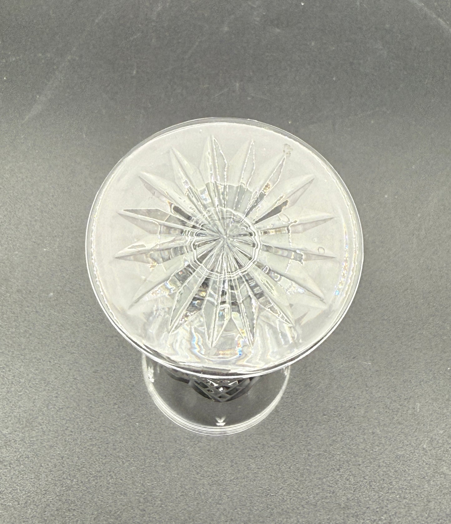 Waterford “Kenmare” Set of 4 Cut Crystal Cordial Glasses Ireland