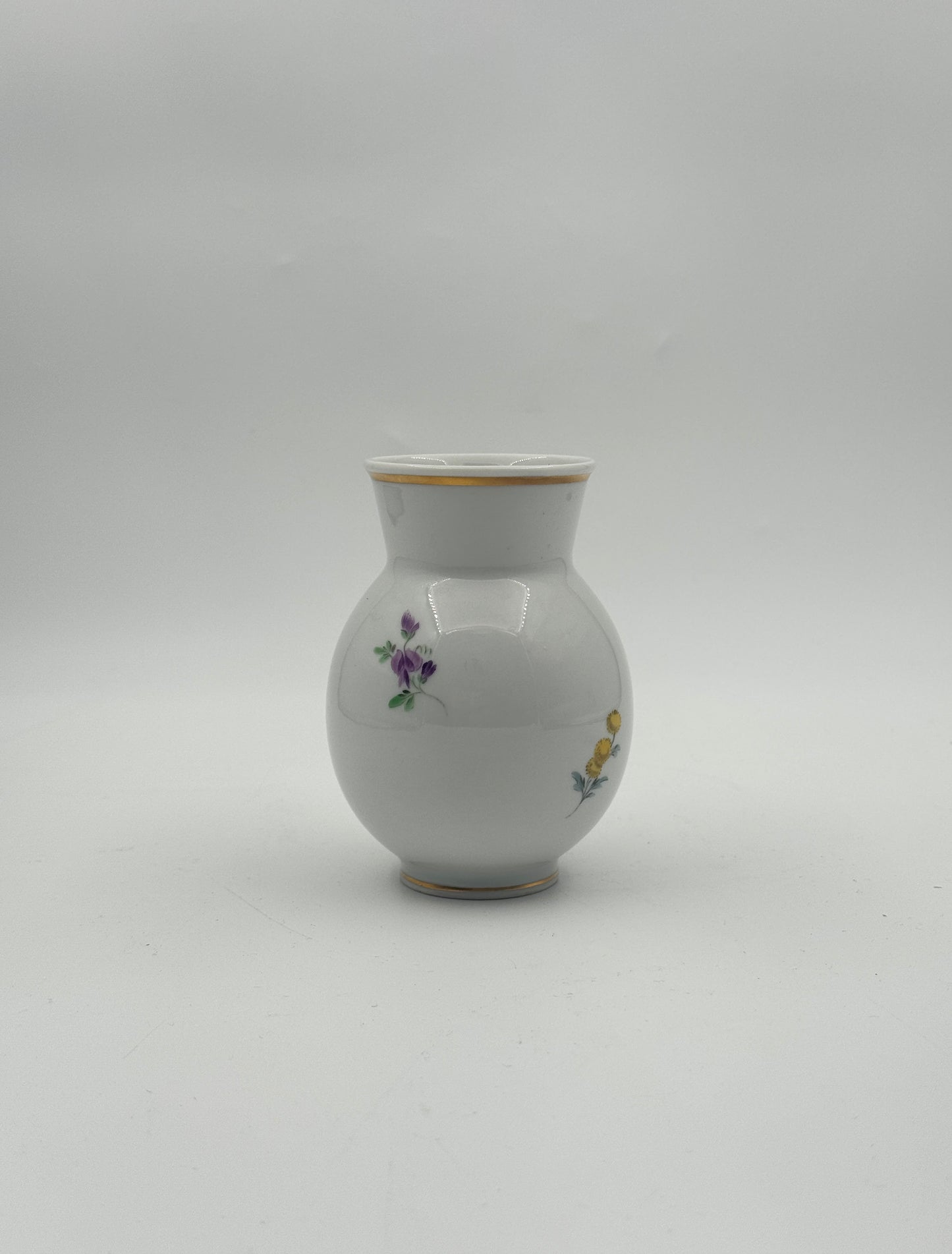 Meissen Floral Porcelain Vase – Hand-Painted