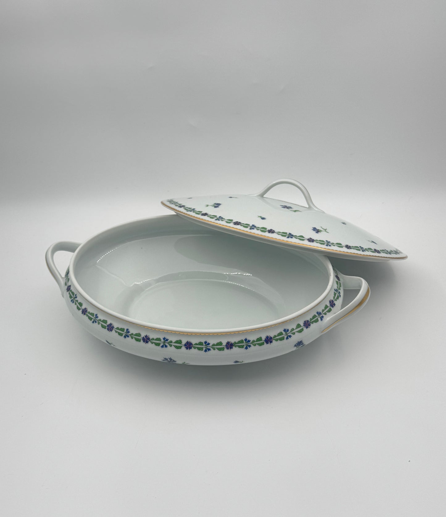 Tiffany & Co. Limoges France Covered Tureen with Underplate – “Villandry”
