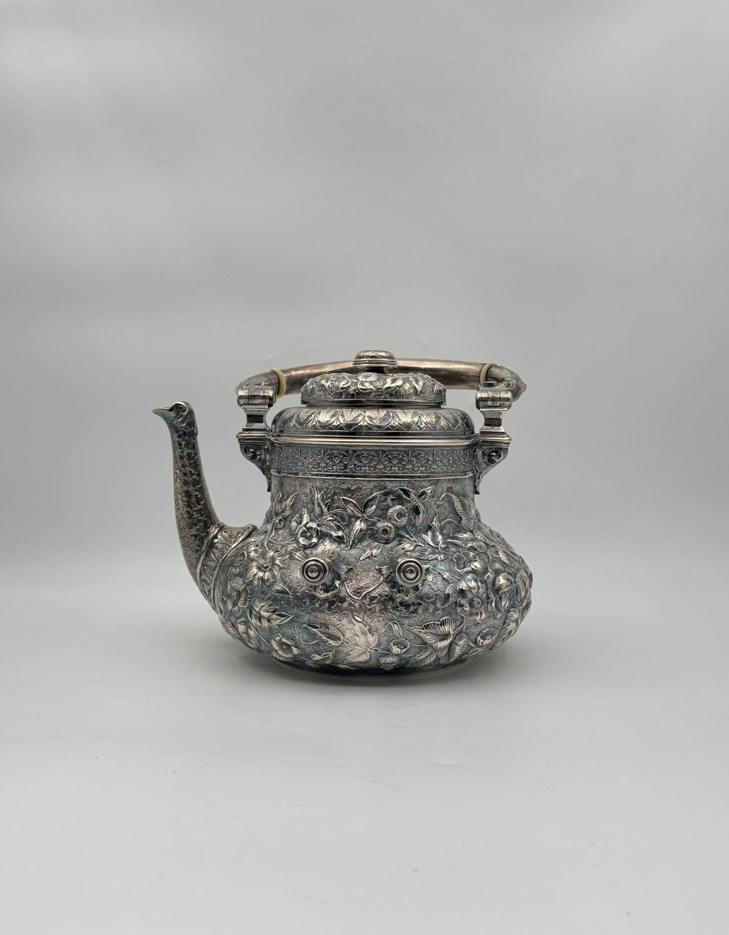Dominick & Haff Sterling Silver Repoussé Coffee & Tea Service – Dated 1881