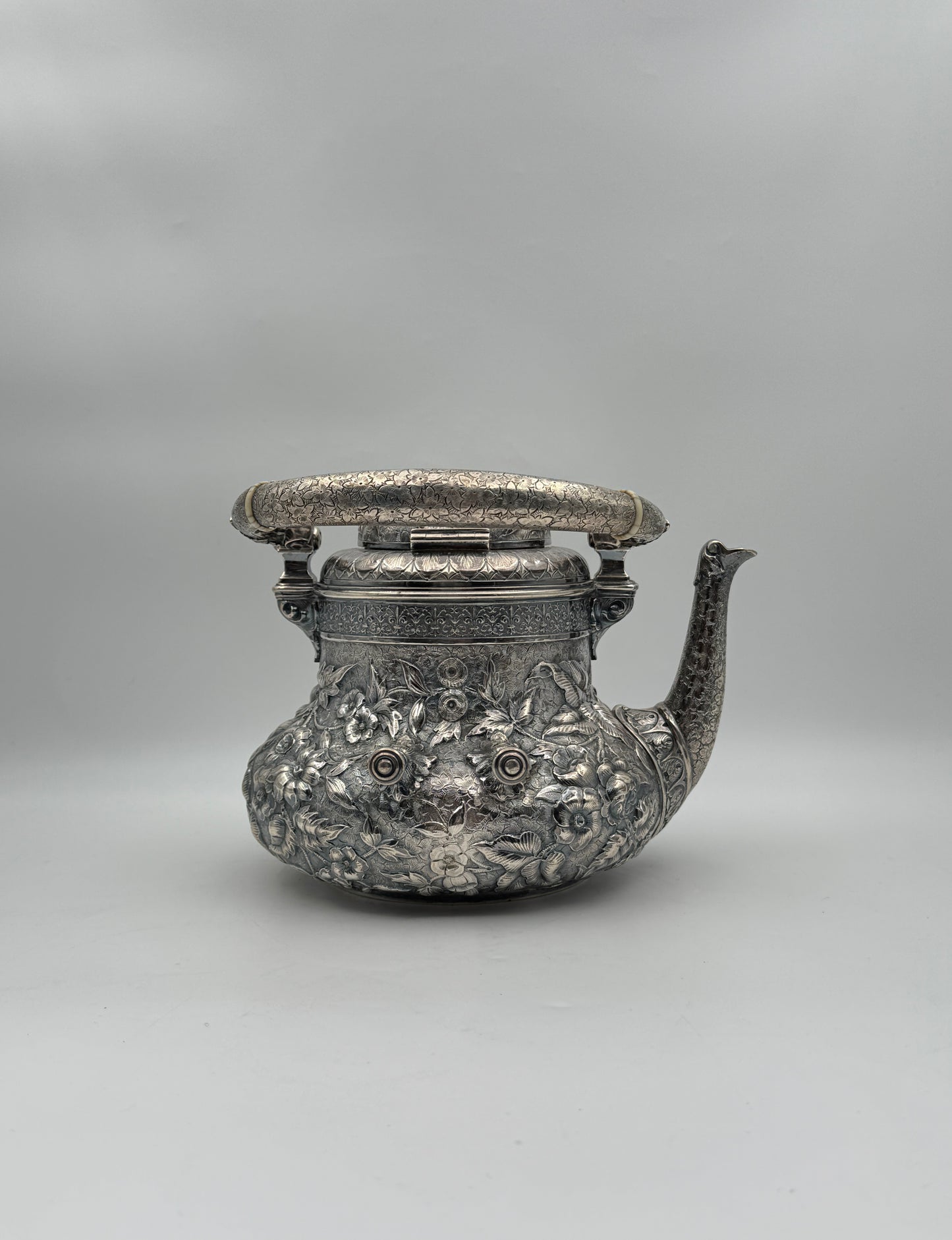 Dominick & Haff Sterling Silver Repoussé Coffee & Tea Service – Dated 1881